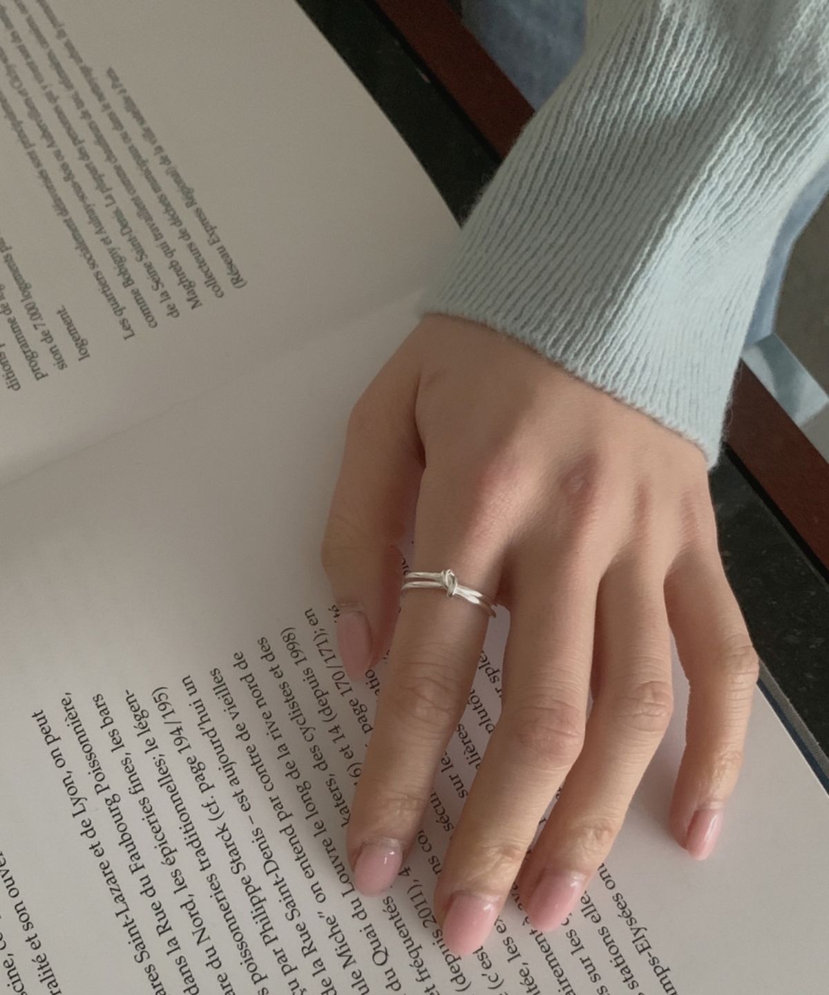 바라두(BARADU) [BARADU 925] Double twisted open ring