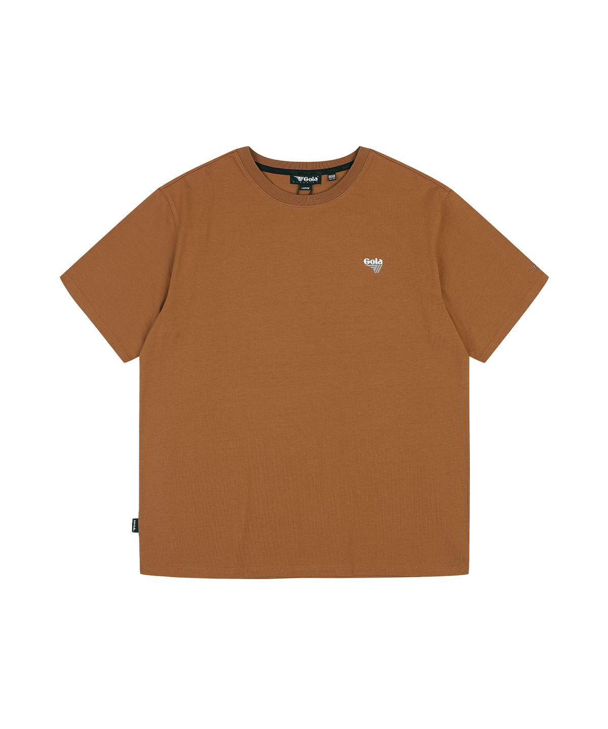 골라(GOLA) ESSENTIAL SMALL LOGO T-SHIRTS [BROWN]