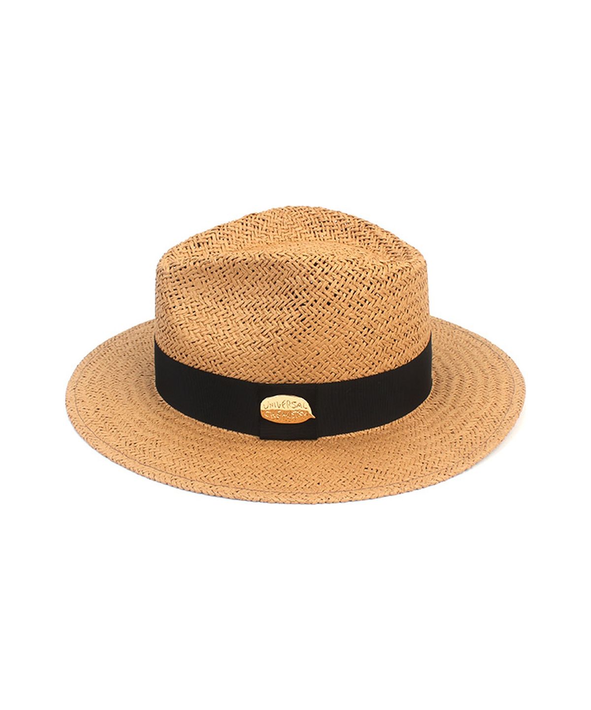유니버셜 케미스트리(UNIVERSAL CHEMISTRY) Summer Brown Fedora - Big Size 빅사이즈 페도라