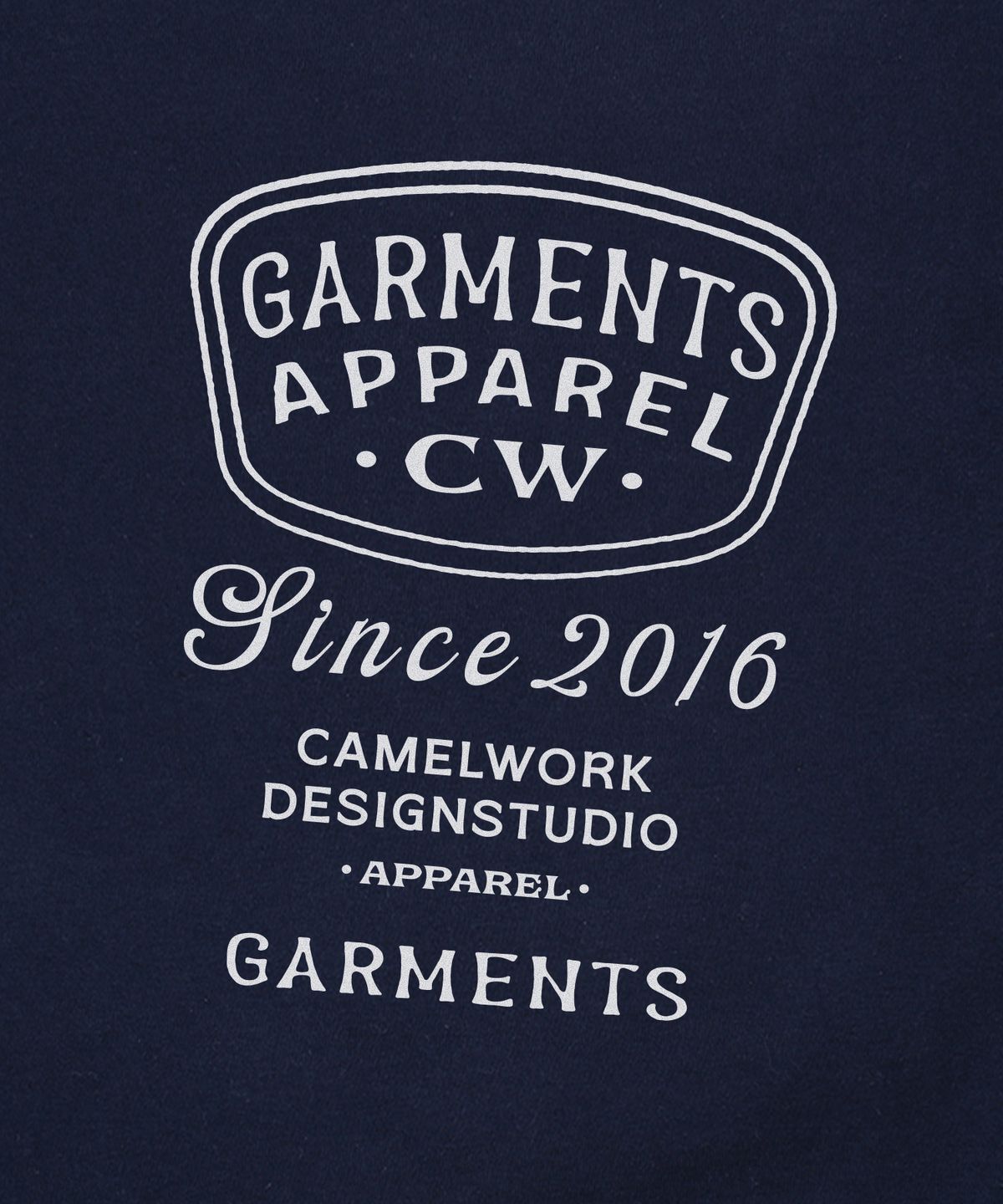 카멜워크(CAMEL WORK) 베이스볼 레터 반팔티셔츠(네이비)
