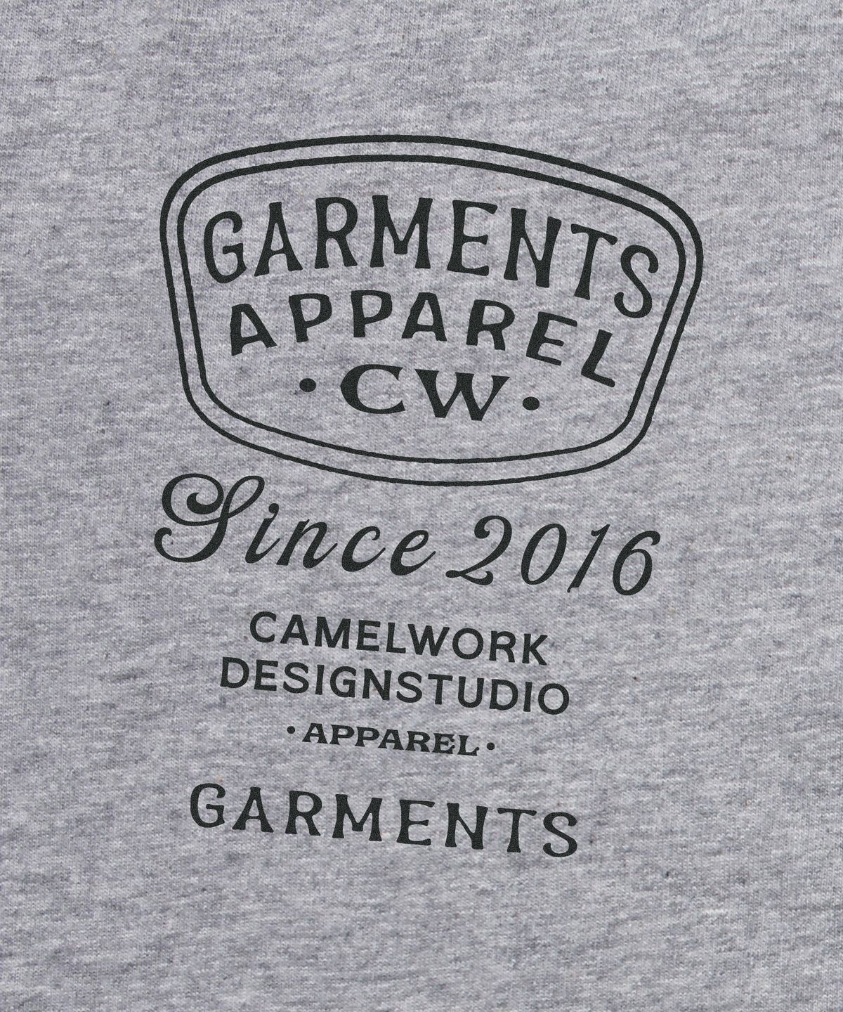 카멜워크(CAMEL WORK) 베이스볼 레터 반팔티셔츠(그레이)