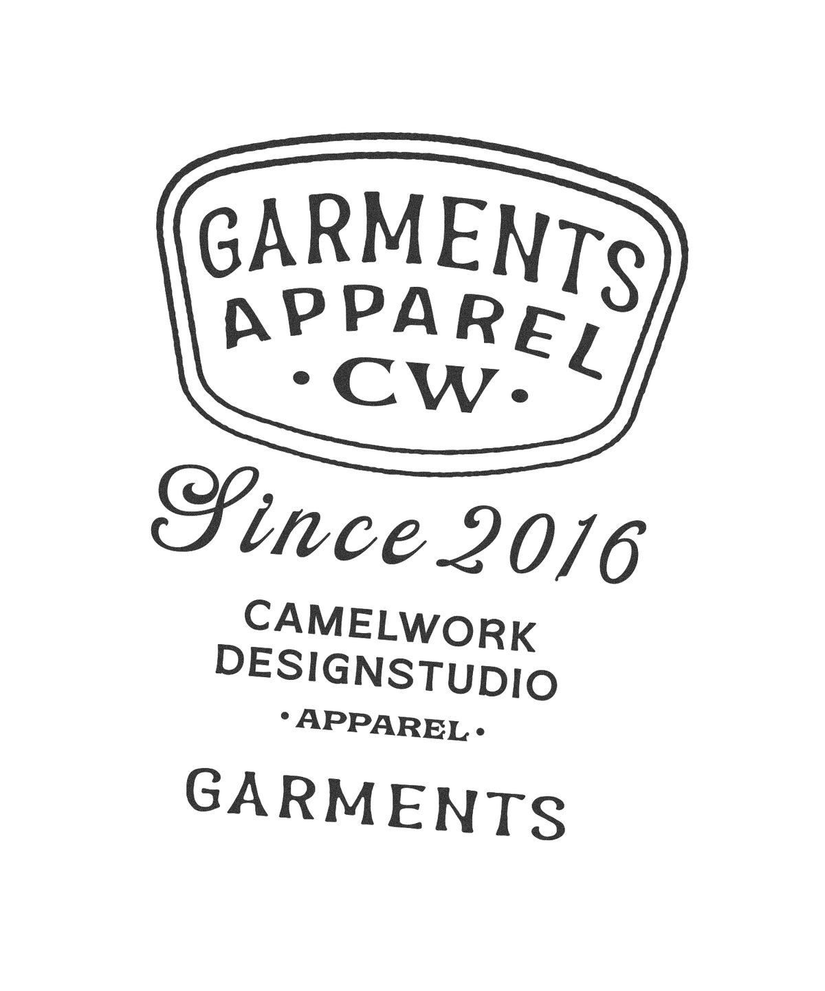 카멜워크(CAMEL WORK) 베이스볼 레터 반팔티셔츠(화이트)