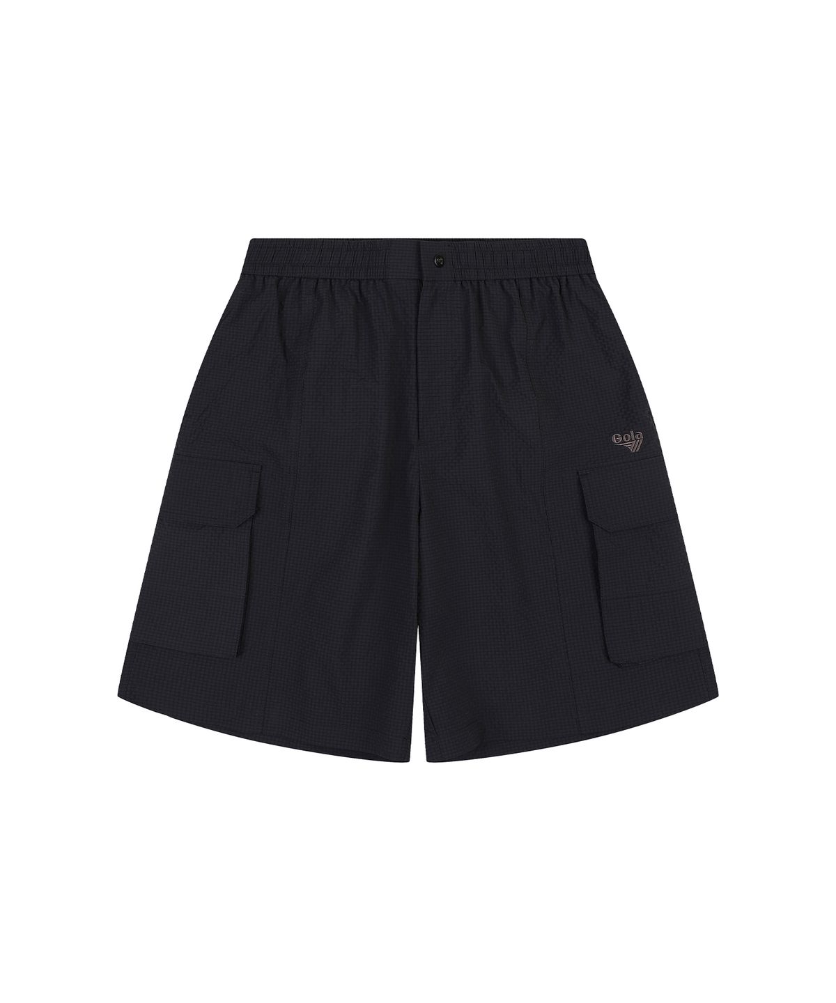 골라(GOLA) SEERSUCKER HALF PANTS [BLACK]