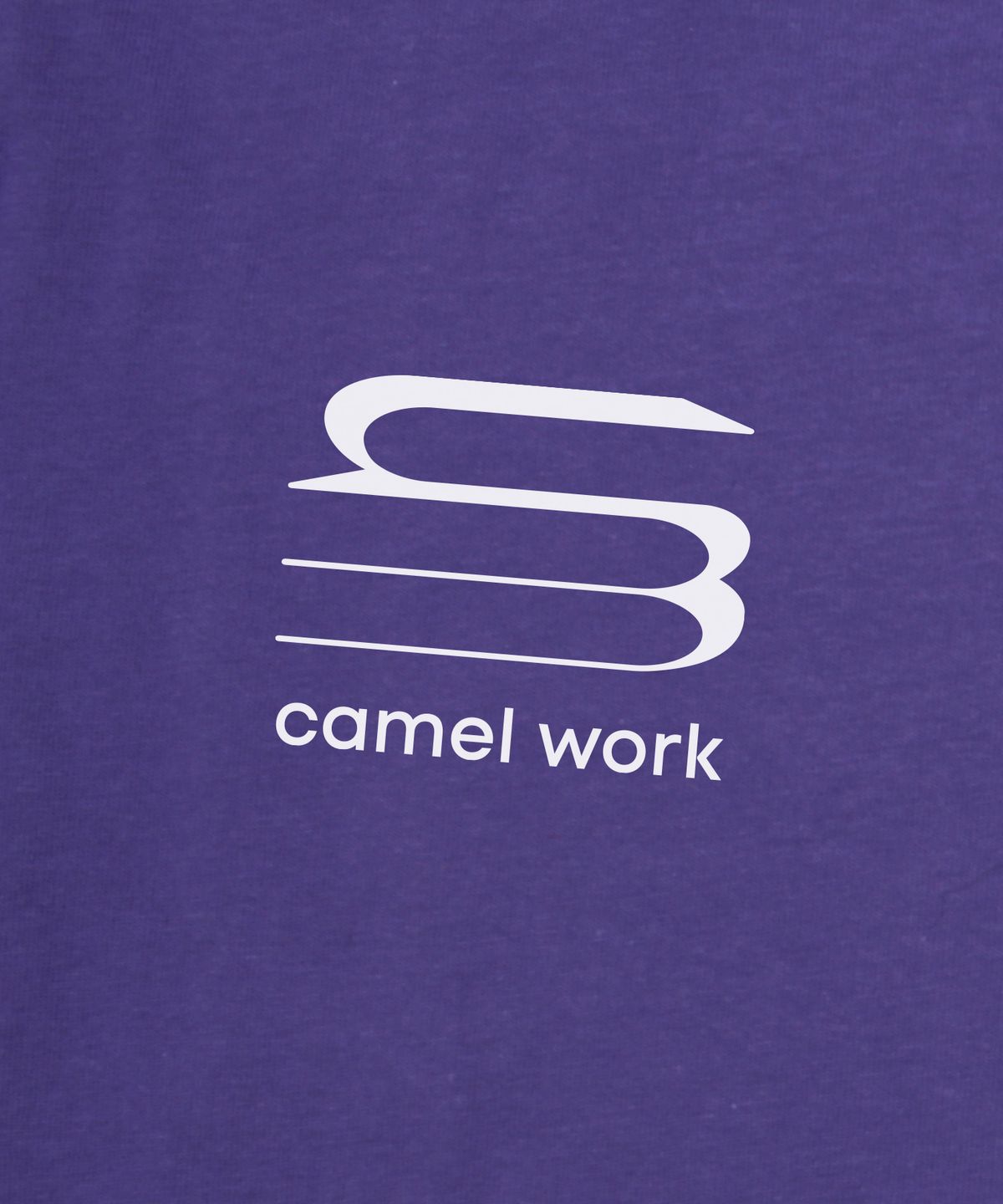 카멜워크(CAMEL WORK) CM 미들 로고 반팔티셔츠(퍼플)