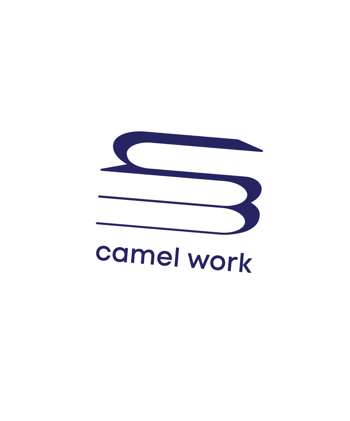 카멜워크(CAMEL WORK) CM 미들 로고 반팔티셔츠(화이트)