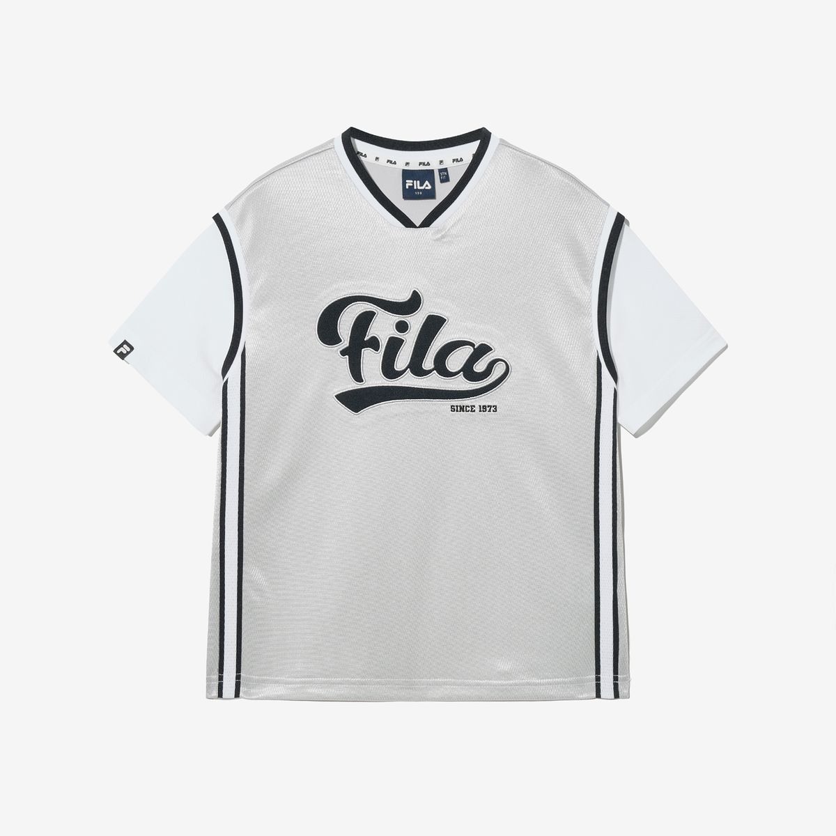 휠라 키즈(FILA KIDS) 배스킷볼 FILA 티셔츠