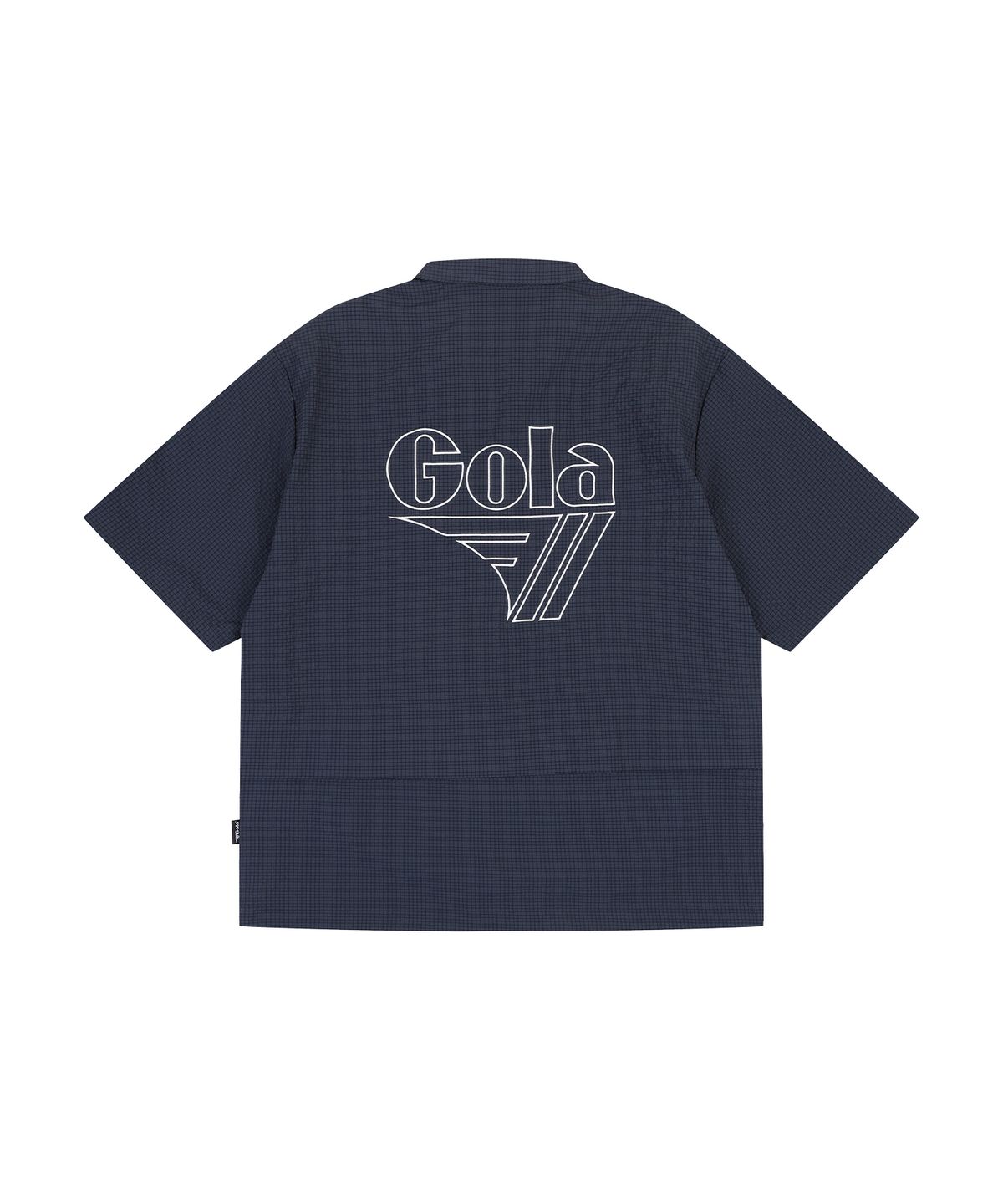 골라(GOLA) SEERSUCKER HALF SLEEVE JUMPER [NAVY]