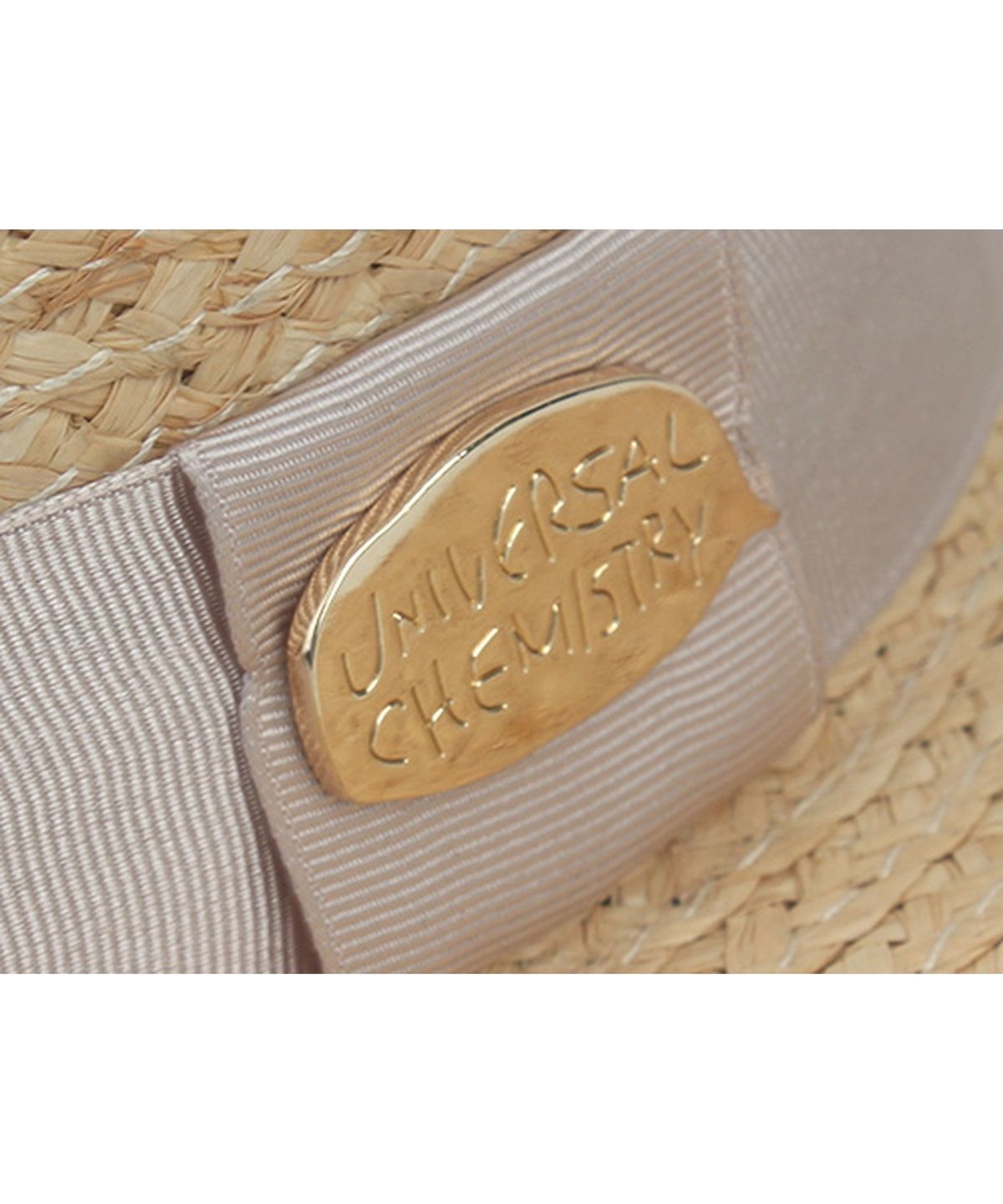 유니버셜 케미스트리(UNIVERSAL CHEMISTRY) Ivory Line Raffia Panama Hat 파나마햇