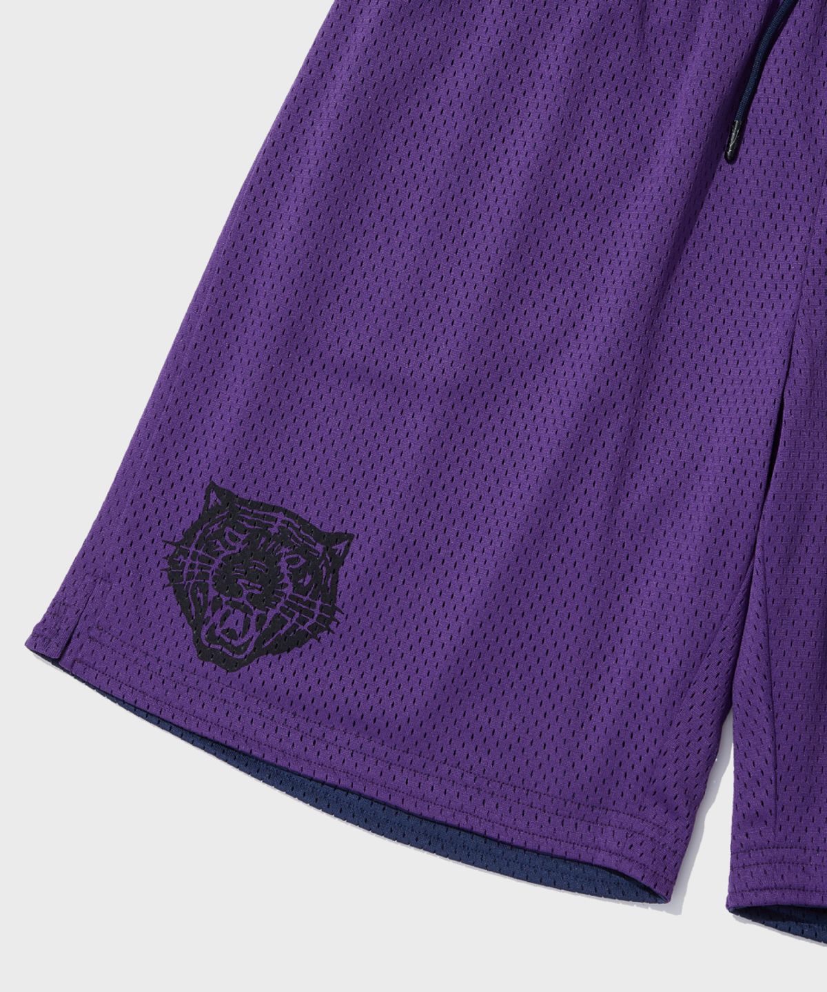 아웃스탠딩(OUTSTANDING) REVERSIBLE MESH SHORTS_NAVY/PURPLE