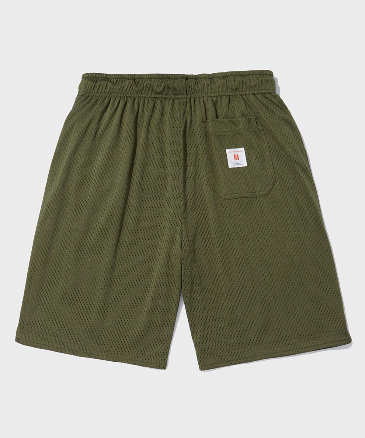 아웃스탠딩(OUTSTANDING) REVERSIBLE MESH SHORTS_BLACK/OLIVE