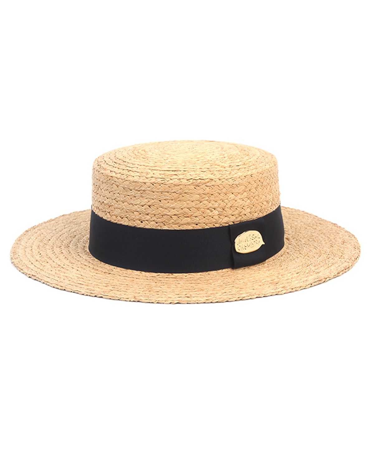 유니버셜 케미스트리(UNIVERSAL CHEMISTRY) Navy Line Raffia Panama Hat 파나마햇