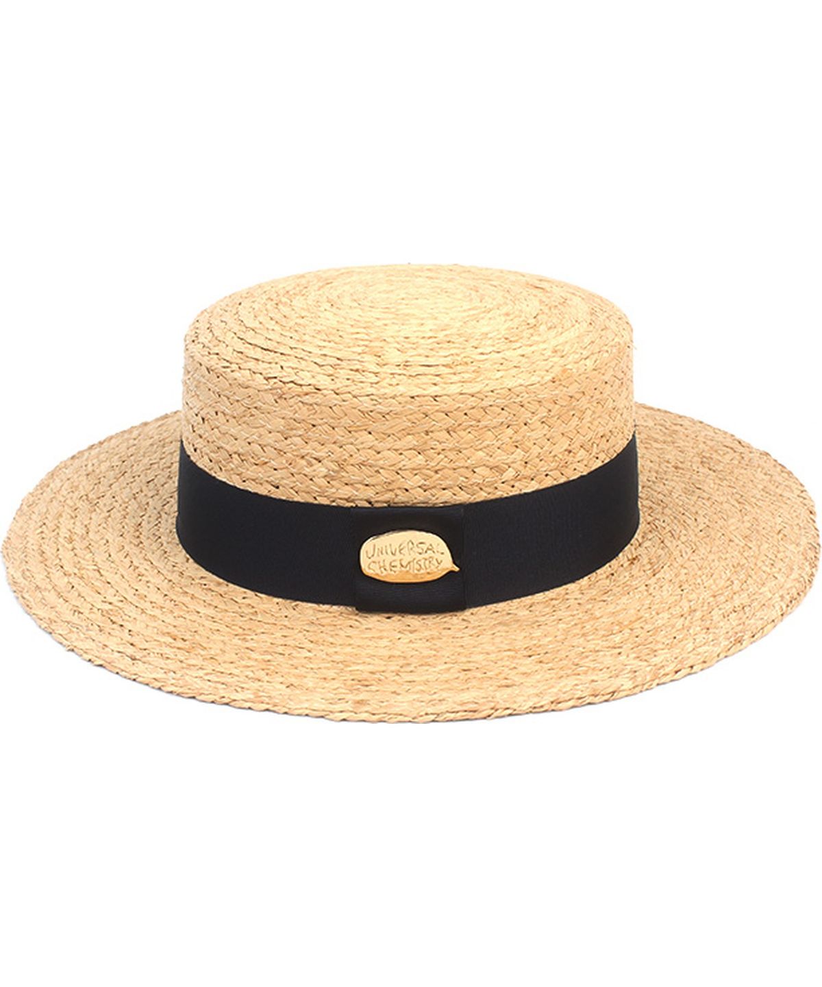 유니버셜 케미스트리(UNIVERSAL CHEMISTRY) Navy Line Raffia Panama Hat 파나마햇