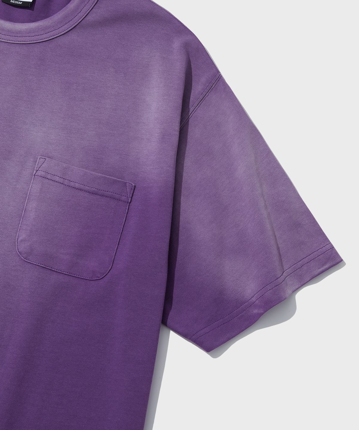 아웃스탠딩(OUTSTANDING) FADE WASHING POCKET TEE_PURPLE