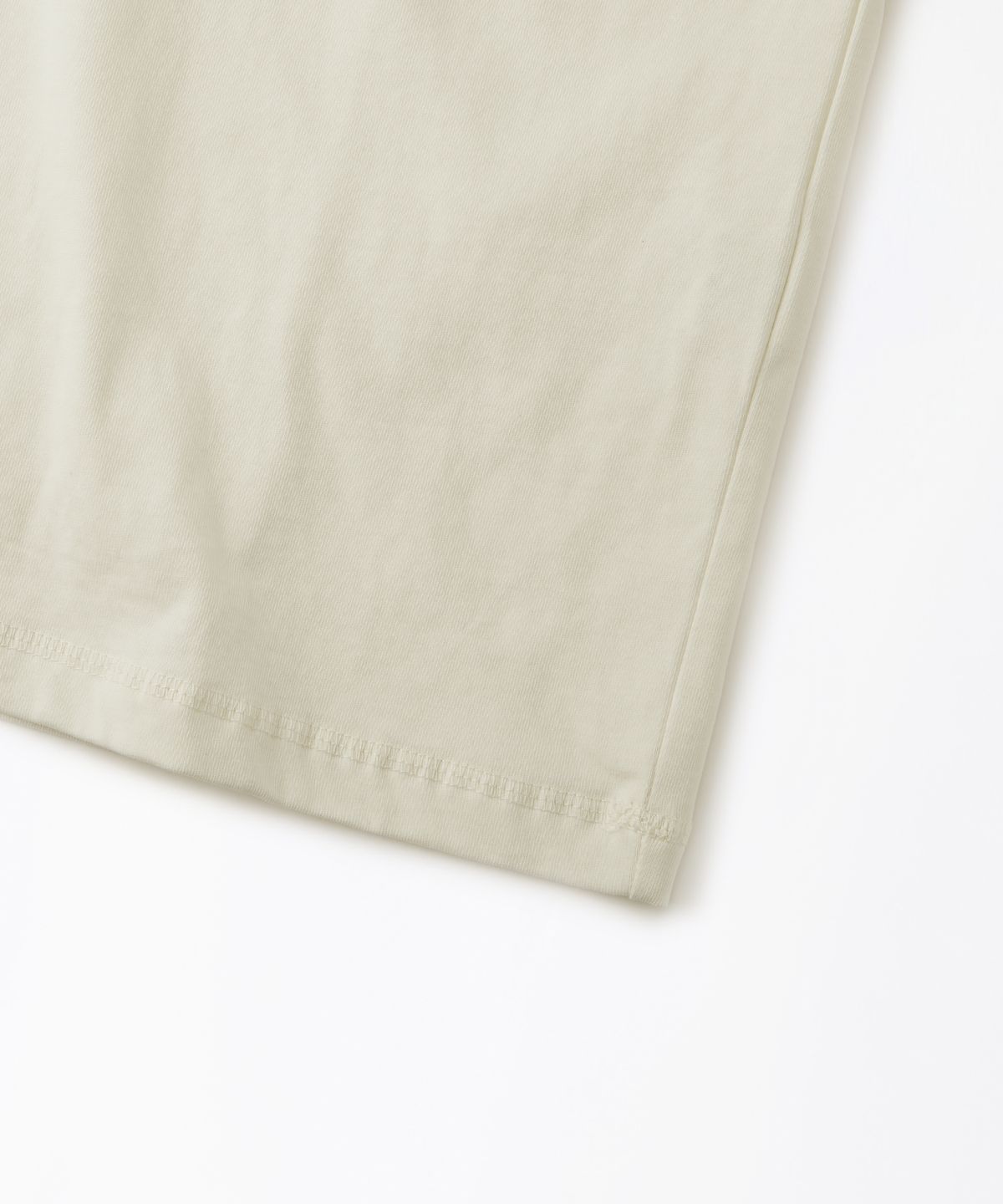 아웃스탠딩(OUTSTANDING) RINGER T-SHIRT_OFF WHITE/BROWN