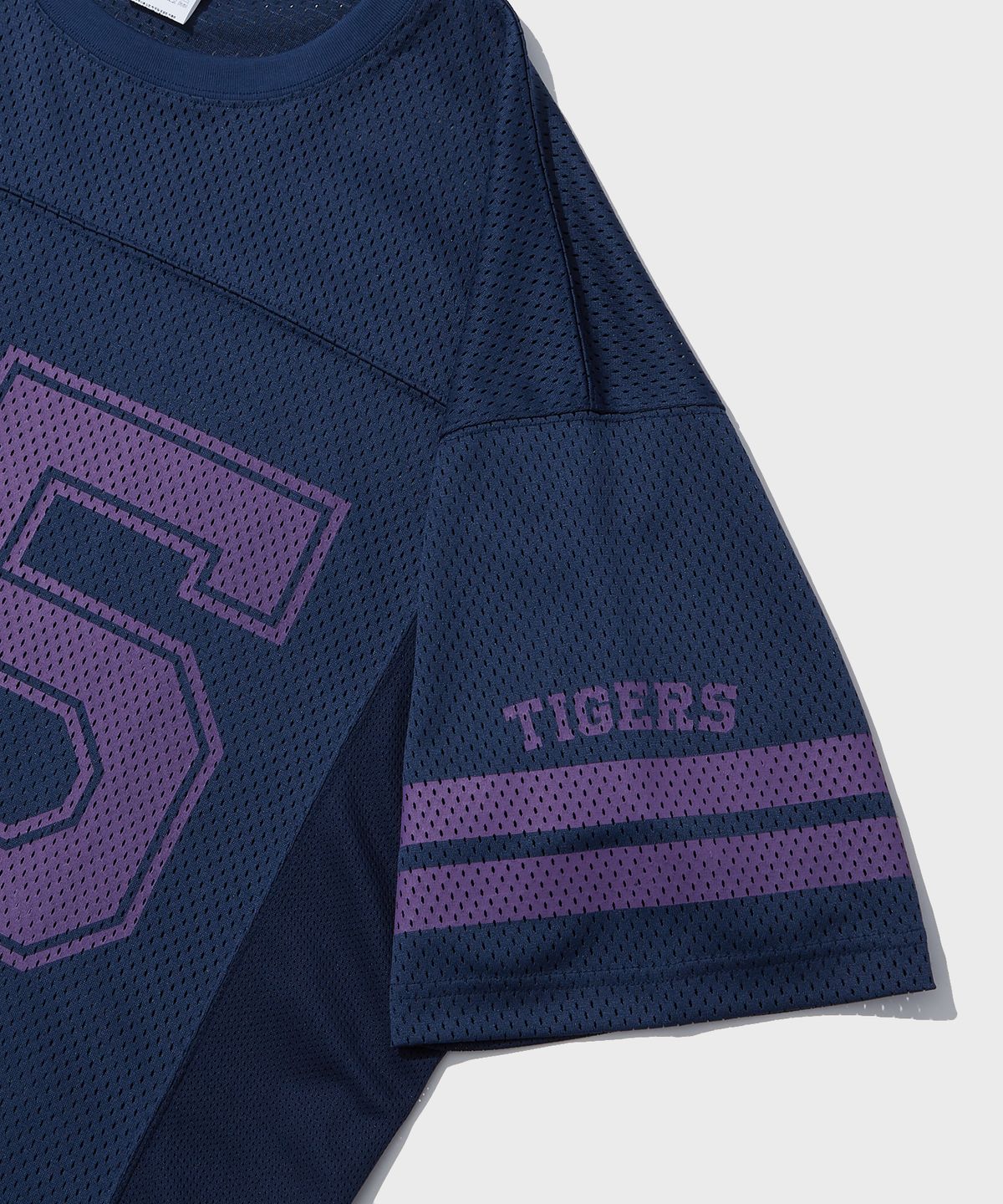 아웃스탠딩(OUTSTANDING) FOOTBALL MESH T-SHIRT_NAVY