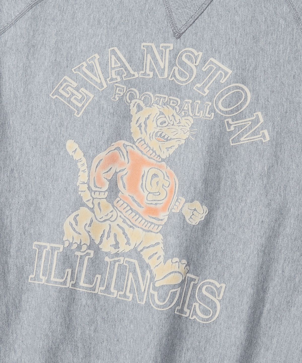 아웃스탠딩(OUTSTANDING) V.S.C HALF SLEEVE SWEAT(EVANSTON)_8%MELANGE GRAY