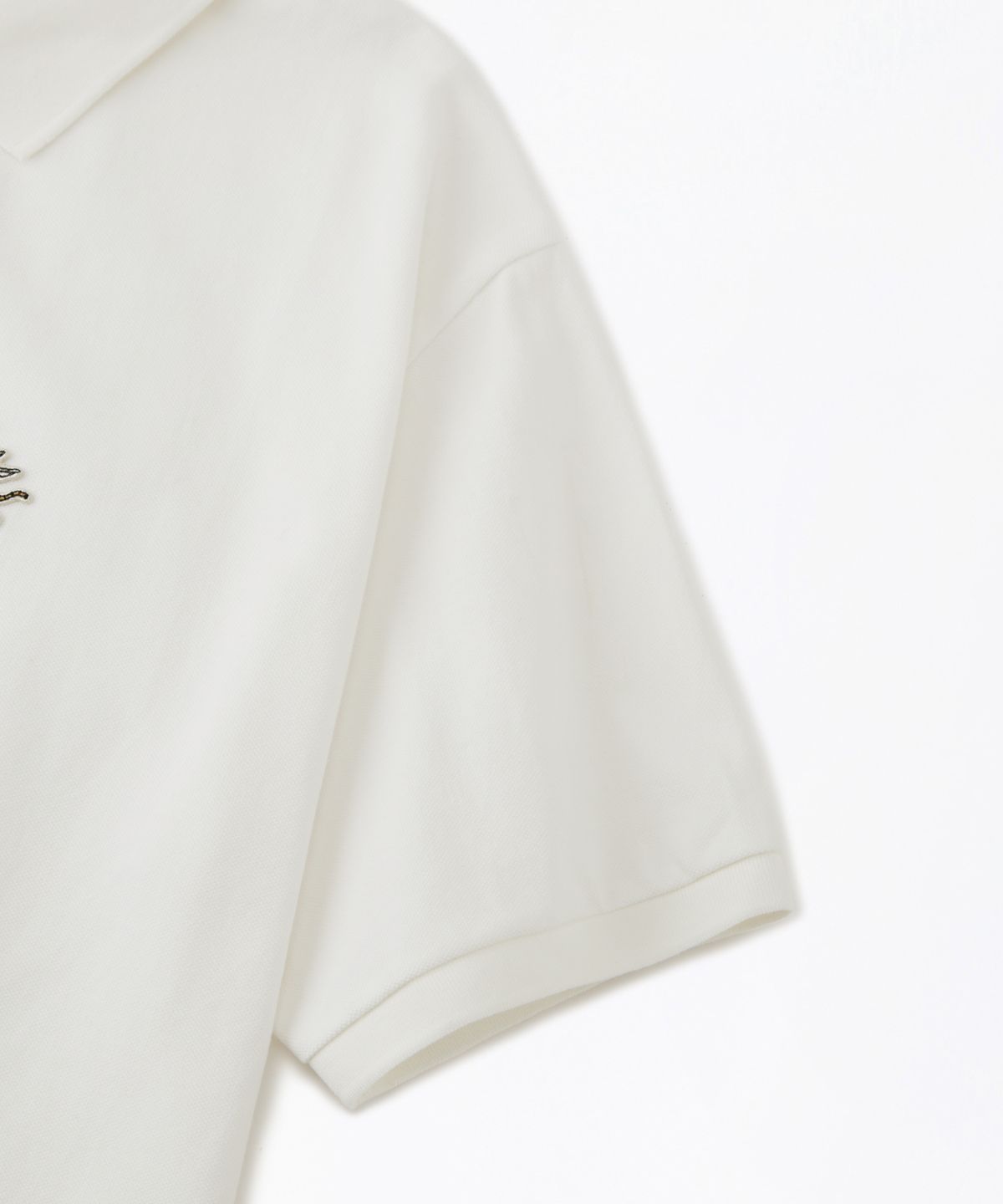 아웃스탠딩(OUTSTANDING) MIGHTY TIGER PK COLLAR TEE_WHITE