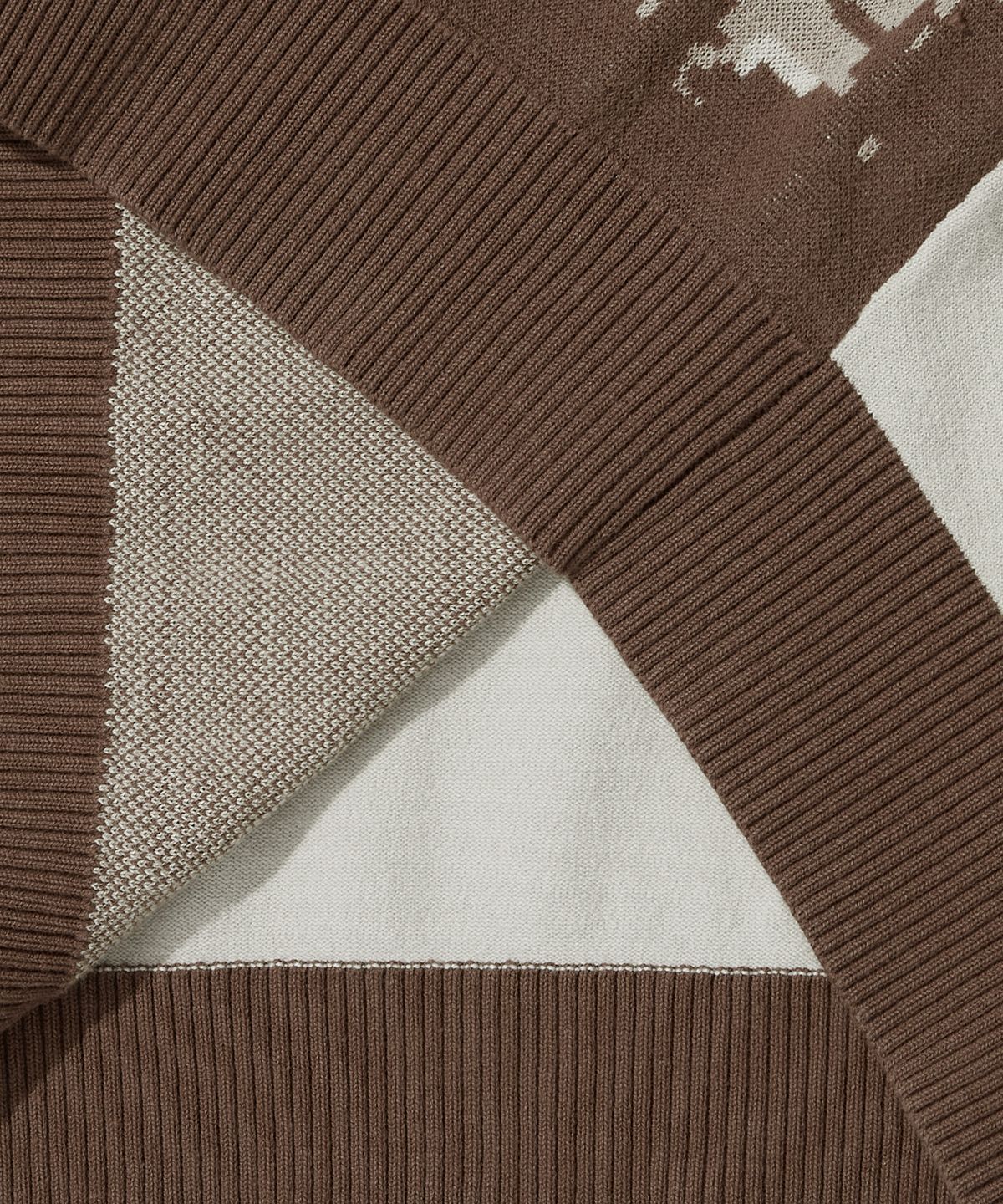 아웃스탠딩(OUTSTANDING) HS JACQUARD KNIT PALM TREE_BROWN