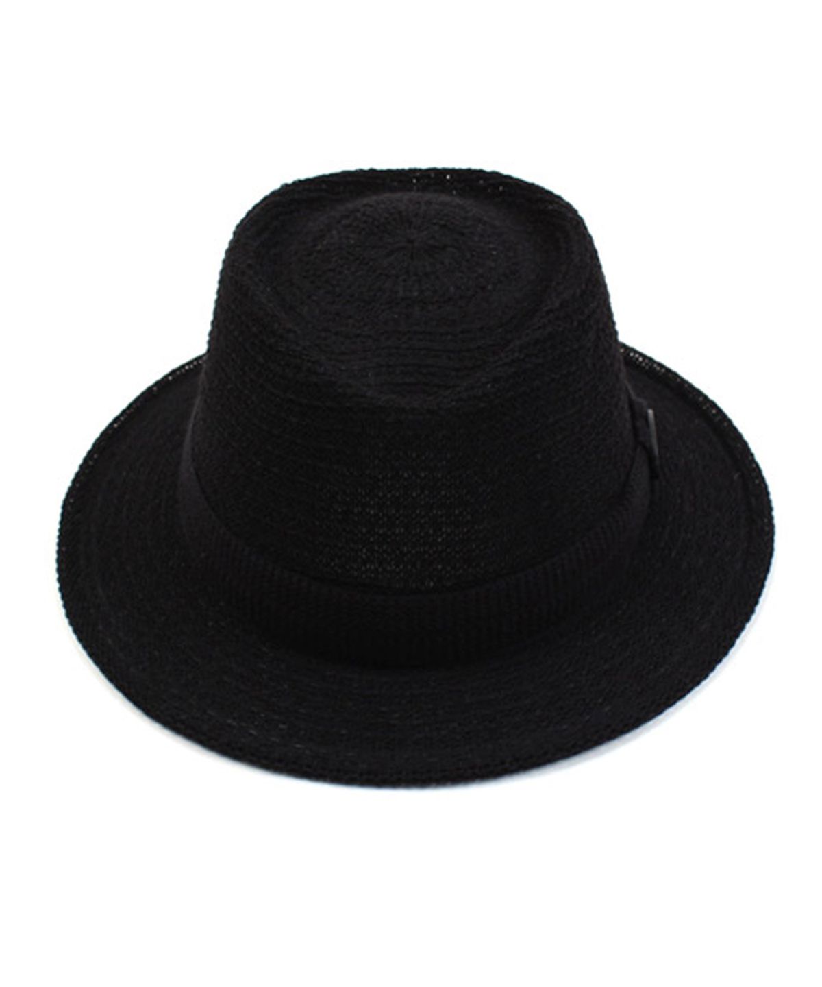 유니버셜 케미스트리(UNIVERSAL CHEMISTRY) Black Short Knit Fedora 여름페도라