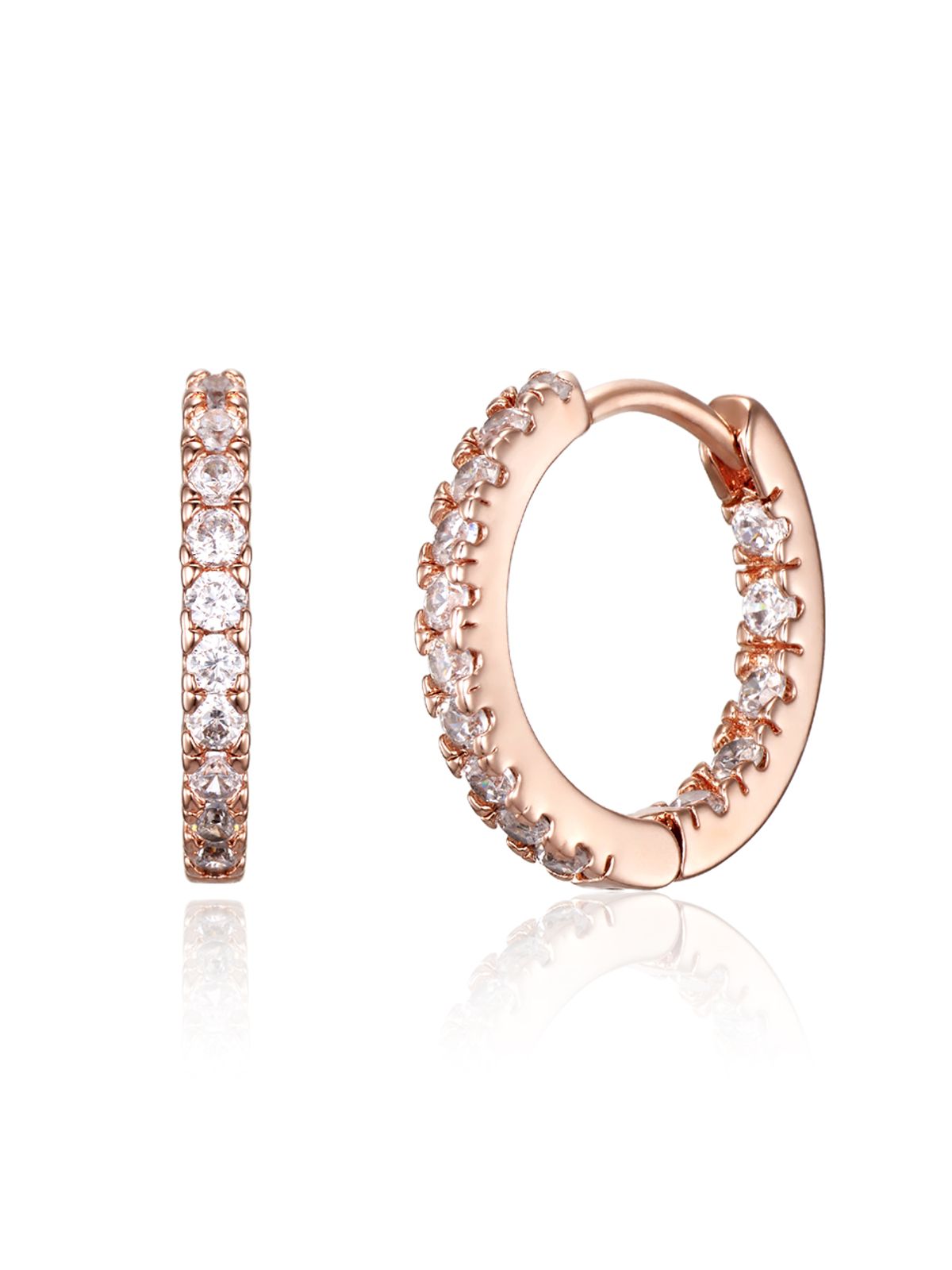 엘르주얼리(ELLEJEWELRY) 14K GF 라운드 스톤 귀걸이 ELGPEE570