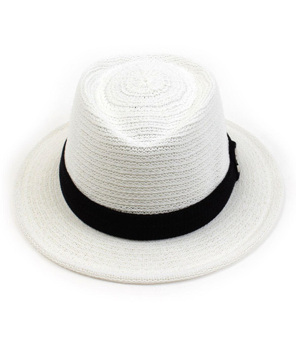 유니버셜 케미스트리(UNIVERSAL CHEMISTRY) White Short Knit Fedora SV 여름페도라