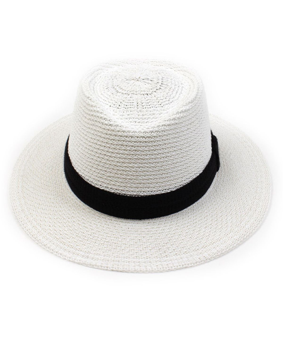 유니버셜 케미스트리(UNIVERSAL CHEMISTRY) White Long Knit Fedora SV 여름페도라