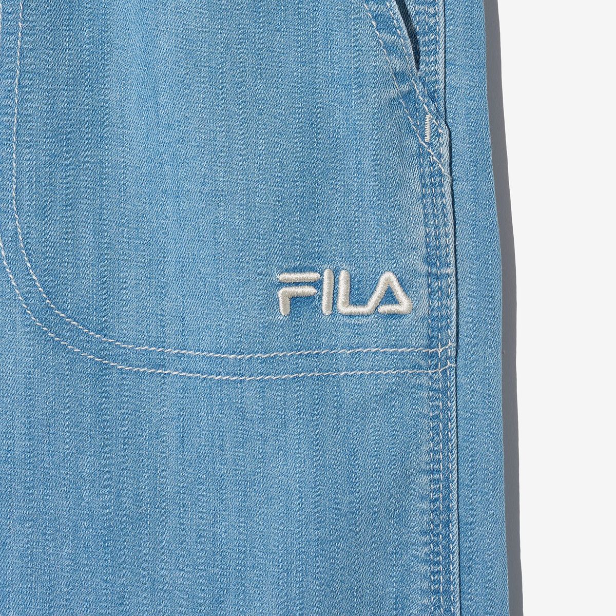 휠라 키즈(FILA KIDS) 5부 데님 포켓팬츠