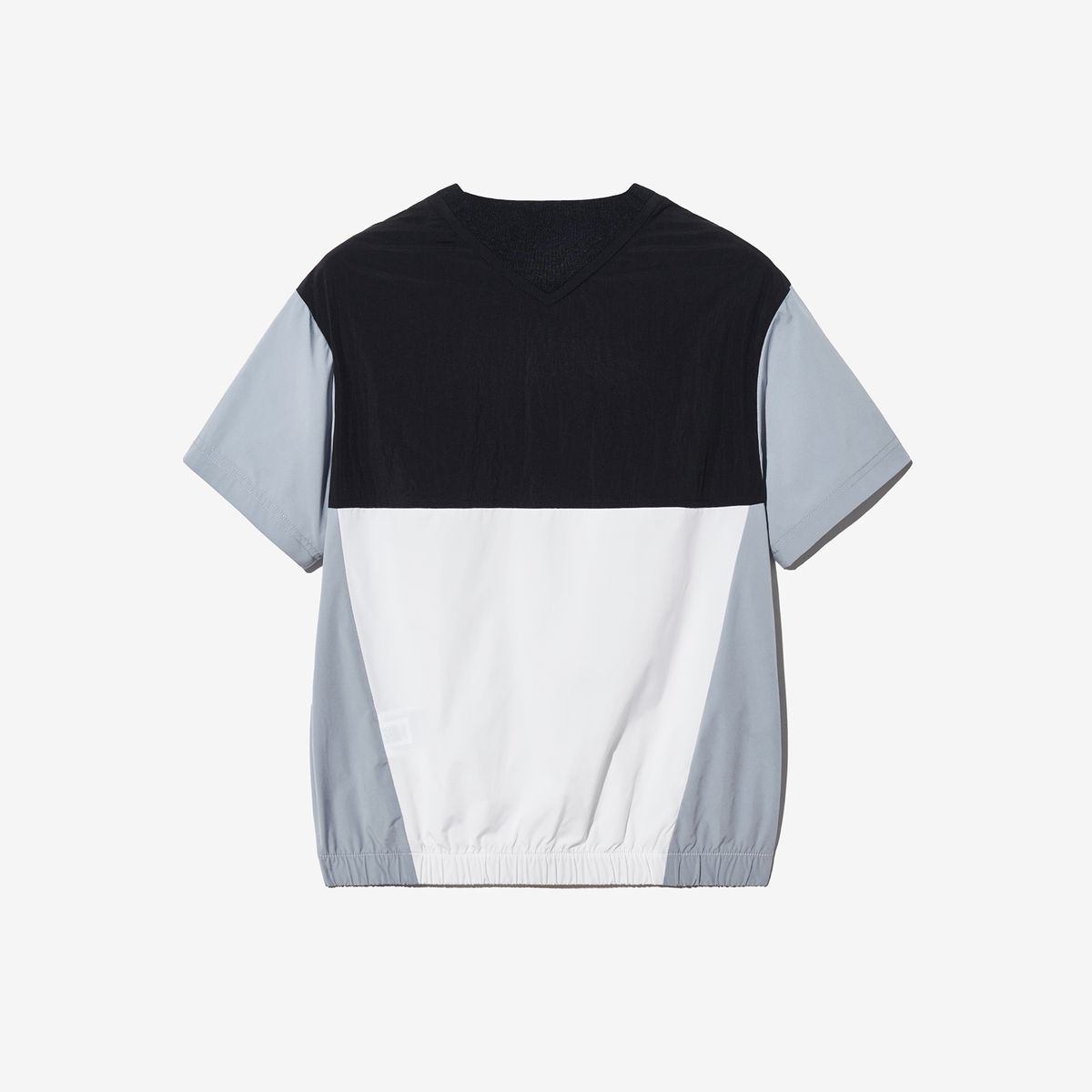 휠라 키즈(FILA KIDS) 우븐 배색 반팔 티셔츠