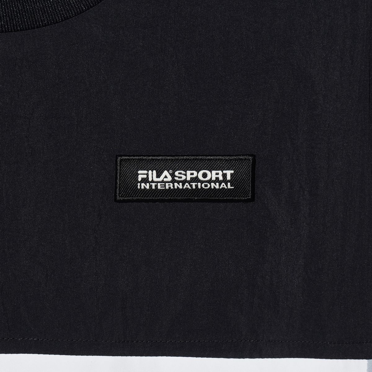 휠라 키즈(FILA KIDS) 우븐 배색 반팔 티셔츠