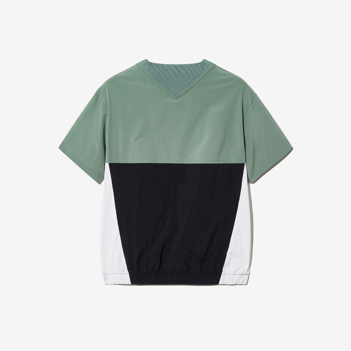 휠라 키즈(FILA KIDS) 우븐 배색 반팔 티셔츠