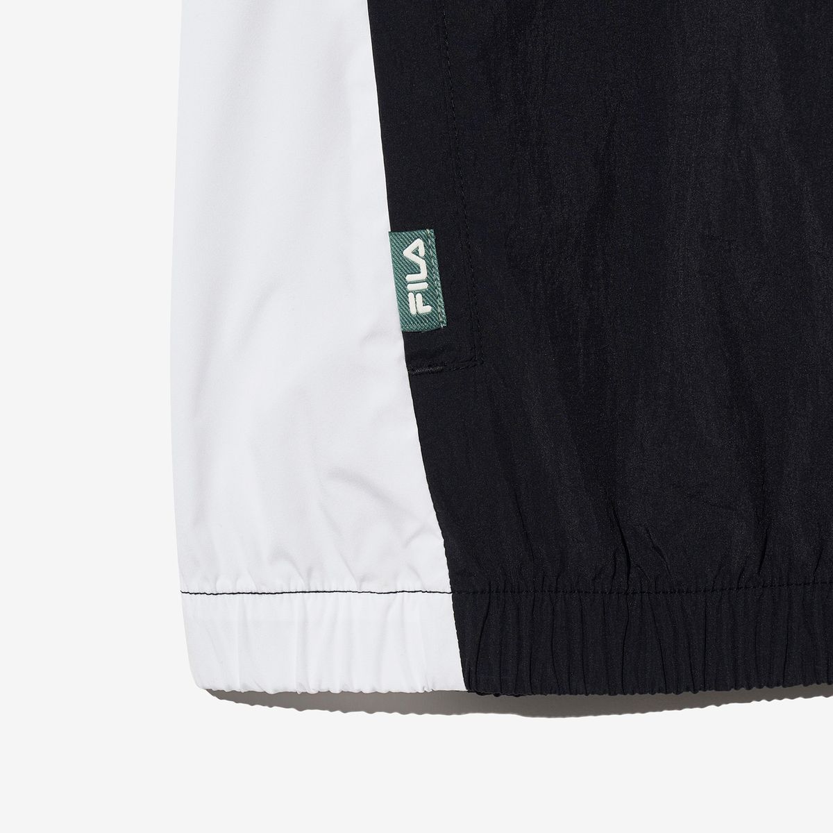 휠라 키즈(FILA KIDS) 우븐 배색 반팔 티셔츠