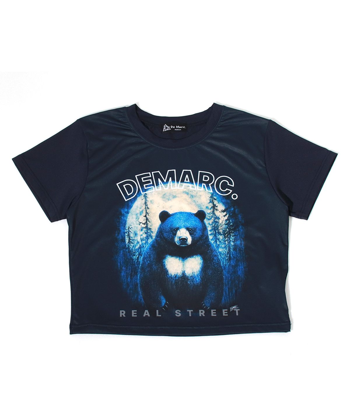 드마크(DEMARC) ASIAN BLACK BEAR CROP T-SHIRT