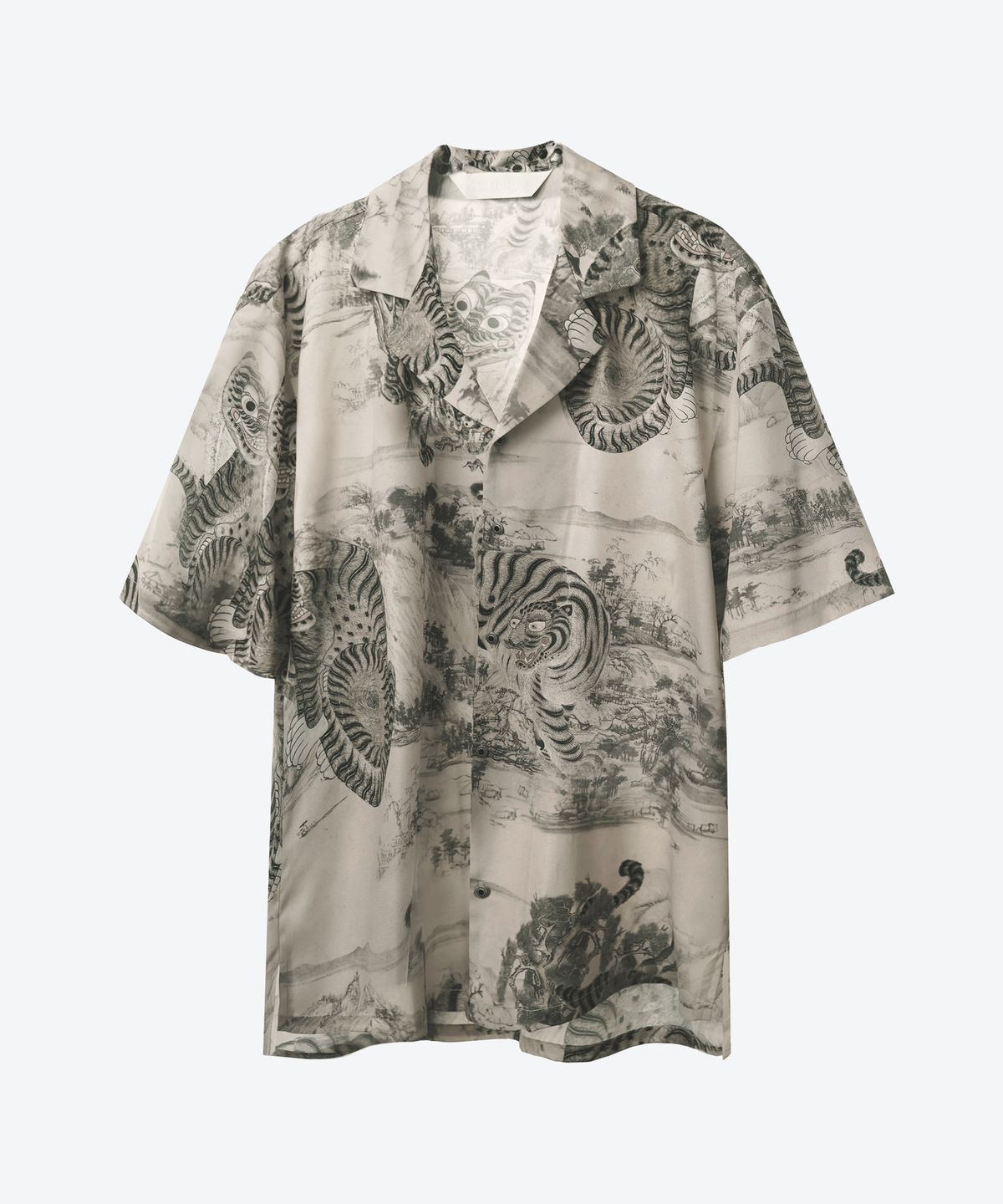 언티지(UNTAGE) 민화 프린트 볼링 셔츠(UNISEX)_UTS-SS12