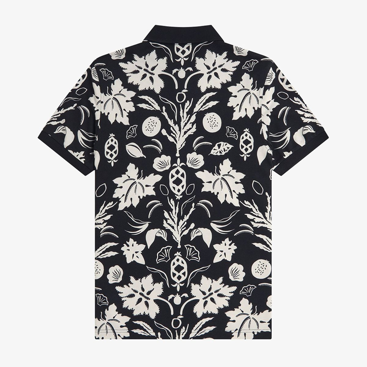 프레드페리(FRED PERRY) [Sharp] 보타니컬 프린트 폴로 셔츠 - 블랙 AFPM2519911-102