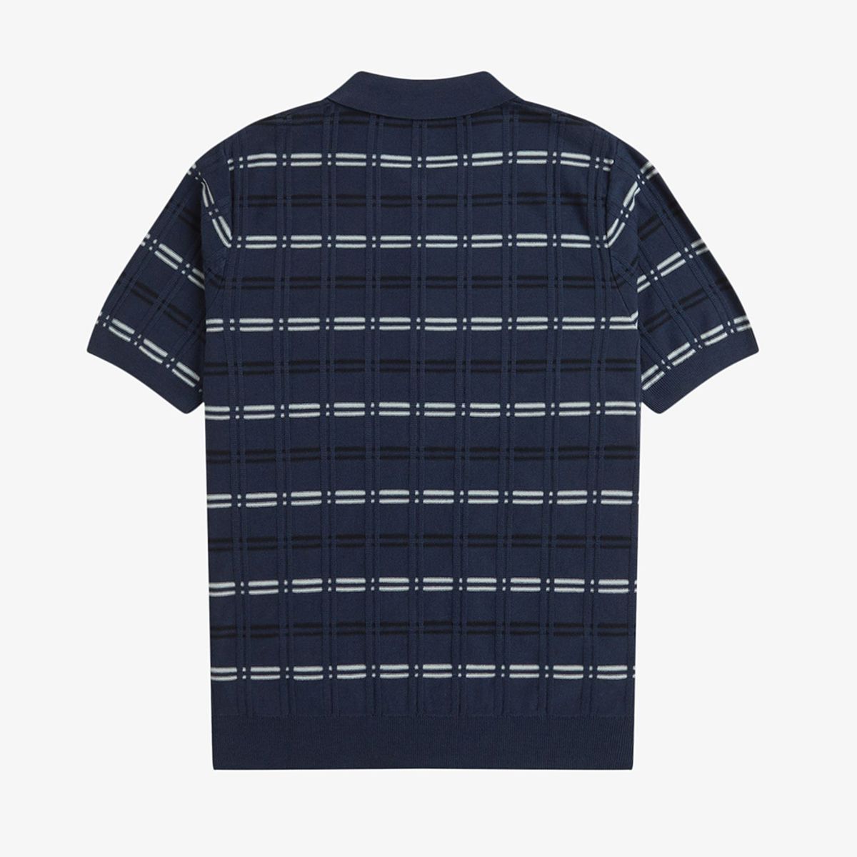 프레드페리(FRED PERRY) [Sharp] 스트라이프 립 니트 셔츠 - 테니스 블루 AFPM2519751-X86