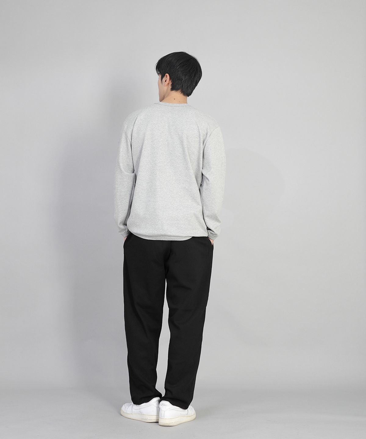 세인트크루(SAINTCREW) 무지 와이드 스웨트팬츠 SWP-372 블랙