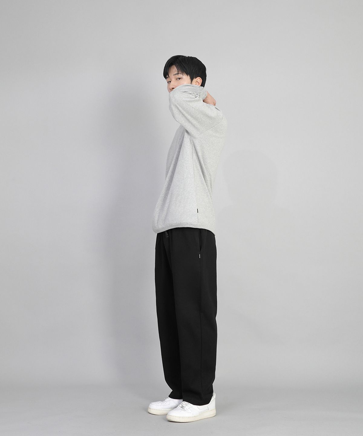세인트크루(SAINTCREW) 무지 와이드 스웨트팬츠 SWP-372 블랙
