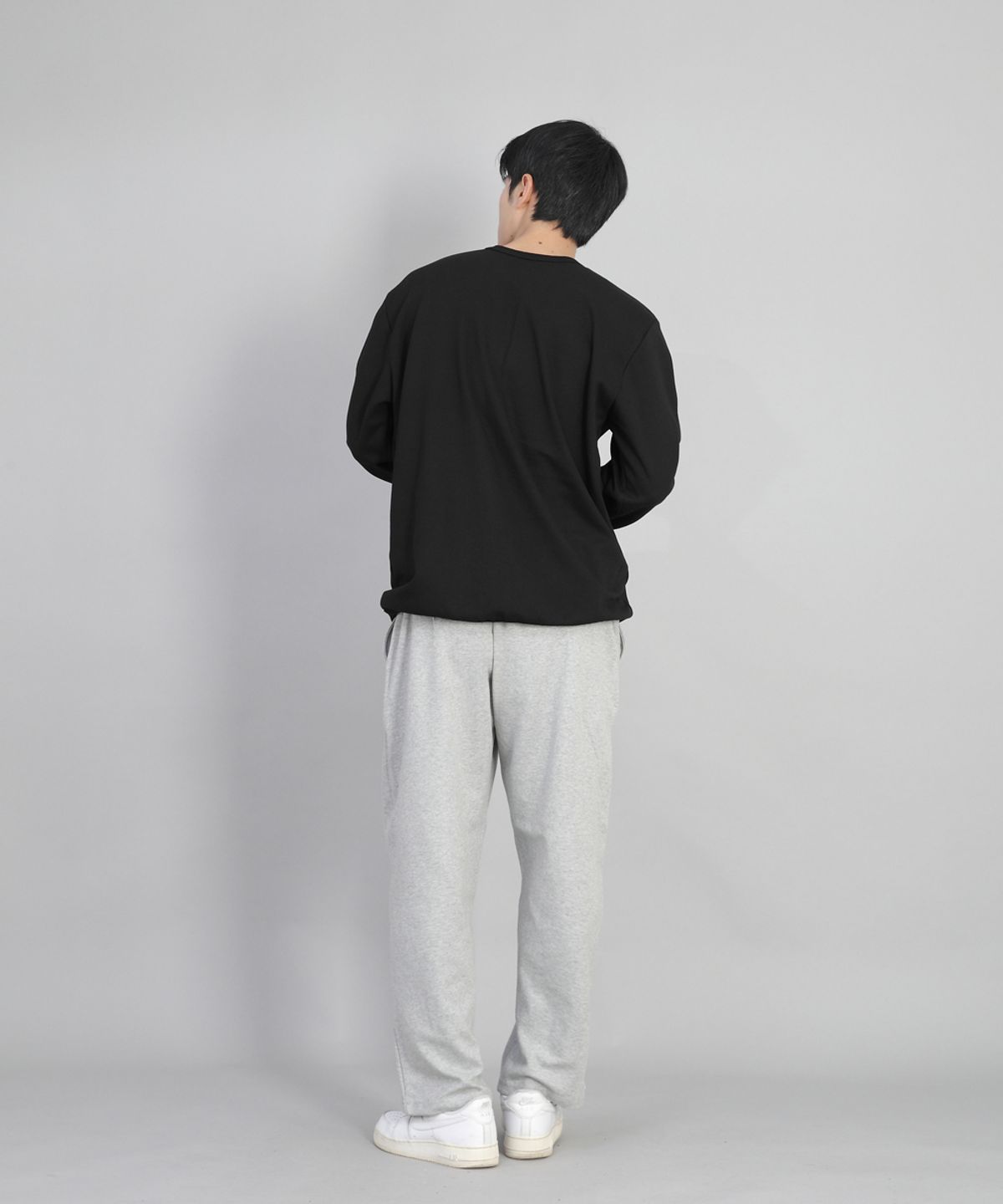 세인트크루(SAINTCREW) 무지 와이드 스웨트팬츠 SWP-372 멜란지그레이