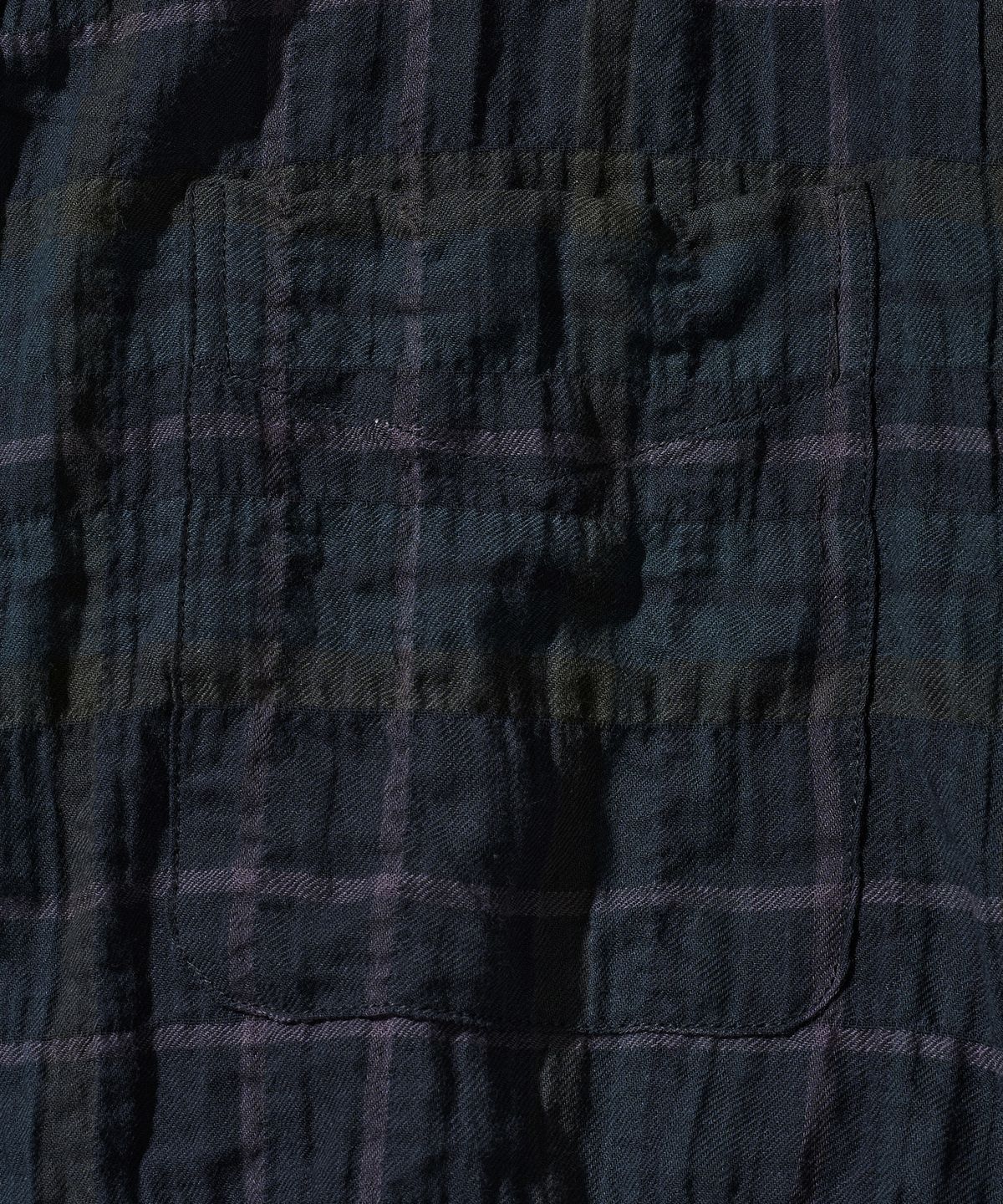 다이아몬드 레이라(DIAMOND LAYLA) UV Crinkle Midnight Black Watch Check Shirt S171