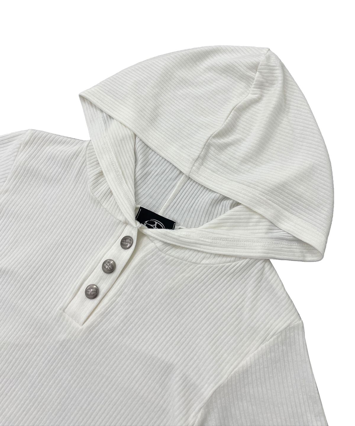 비피투디스오더(BP2 DISORDER) 심볼 스터드 후드 슬리브 화이트
