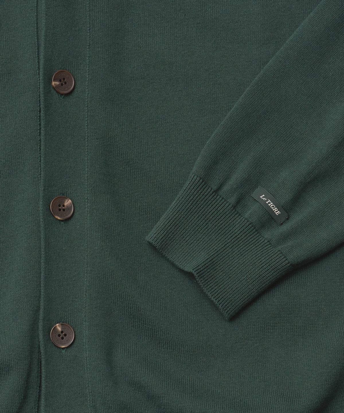 르티그레(LE TIGRE) Classic V-neck cardigan (Forest)