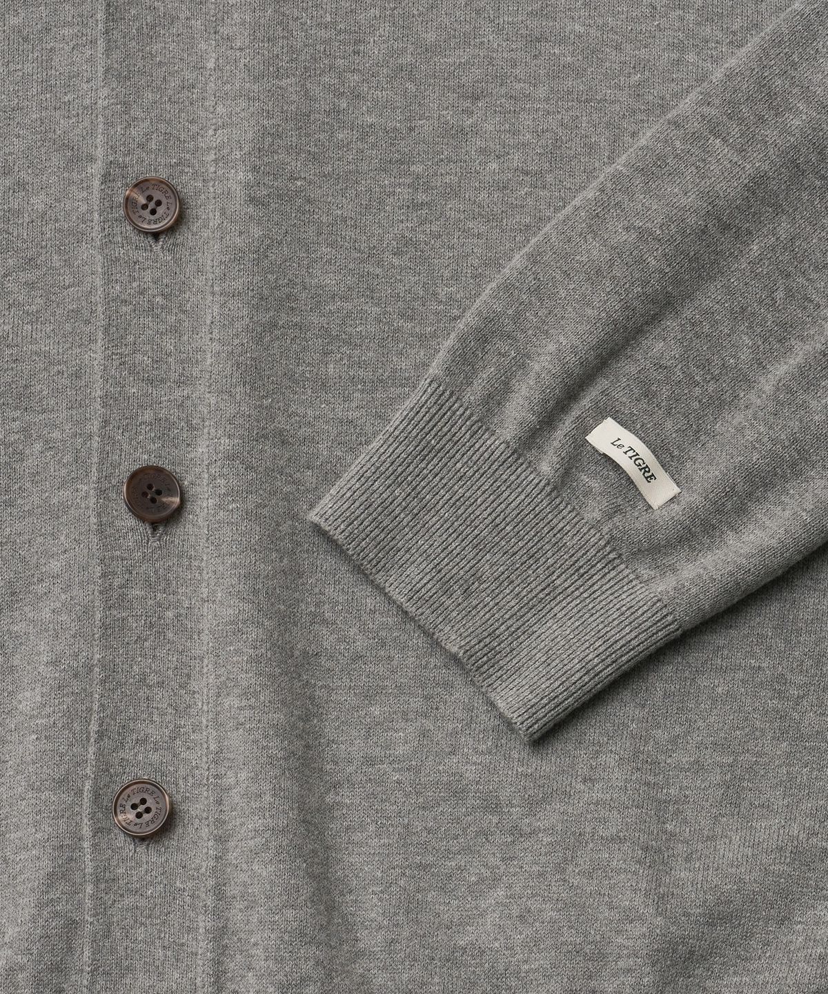 르티그레(LE TIGRE) Classic V-neck cardigan (Heather Gray)