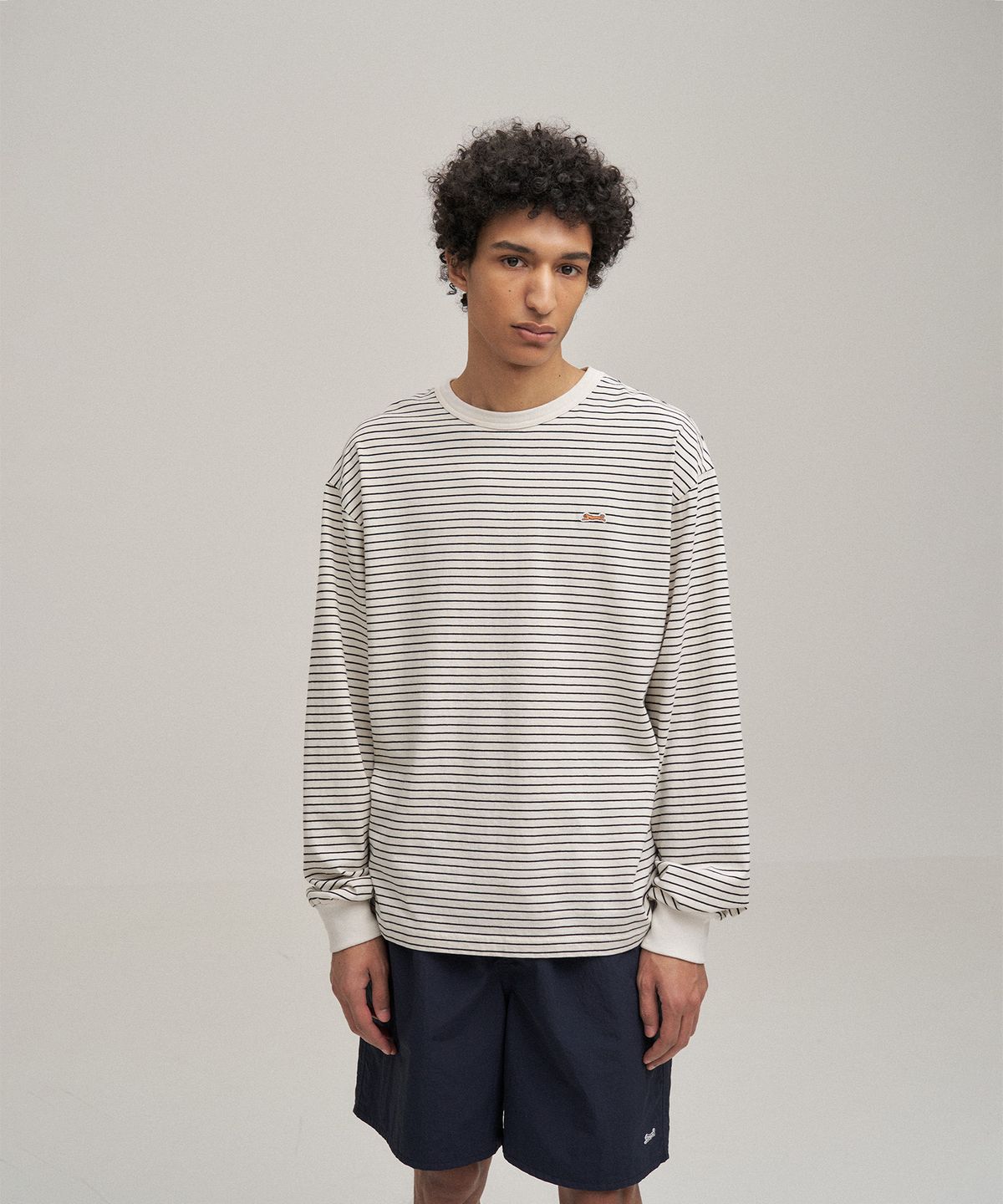 르티그레(LE TIGRE) Stripe longsleeve T-shirt (Off White)