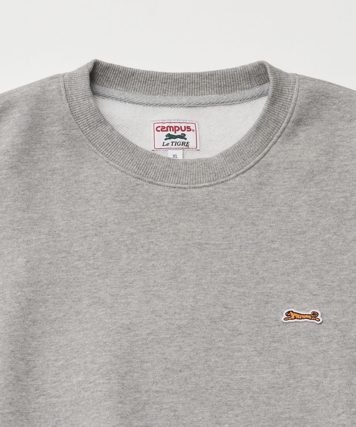 르티그레(LE TIGRE) Classic Applique sweatshirt (Heather Gray)