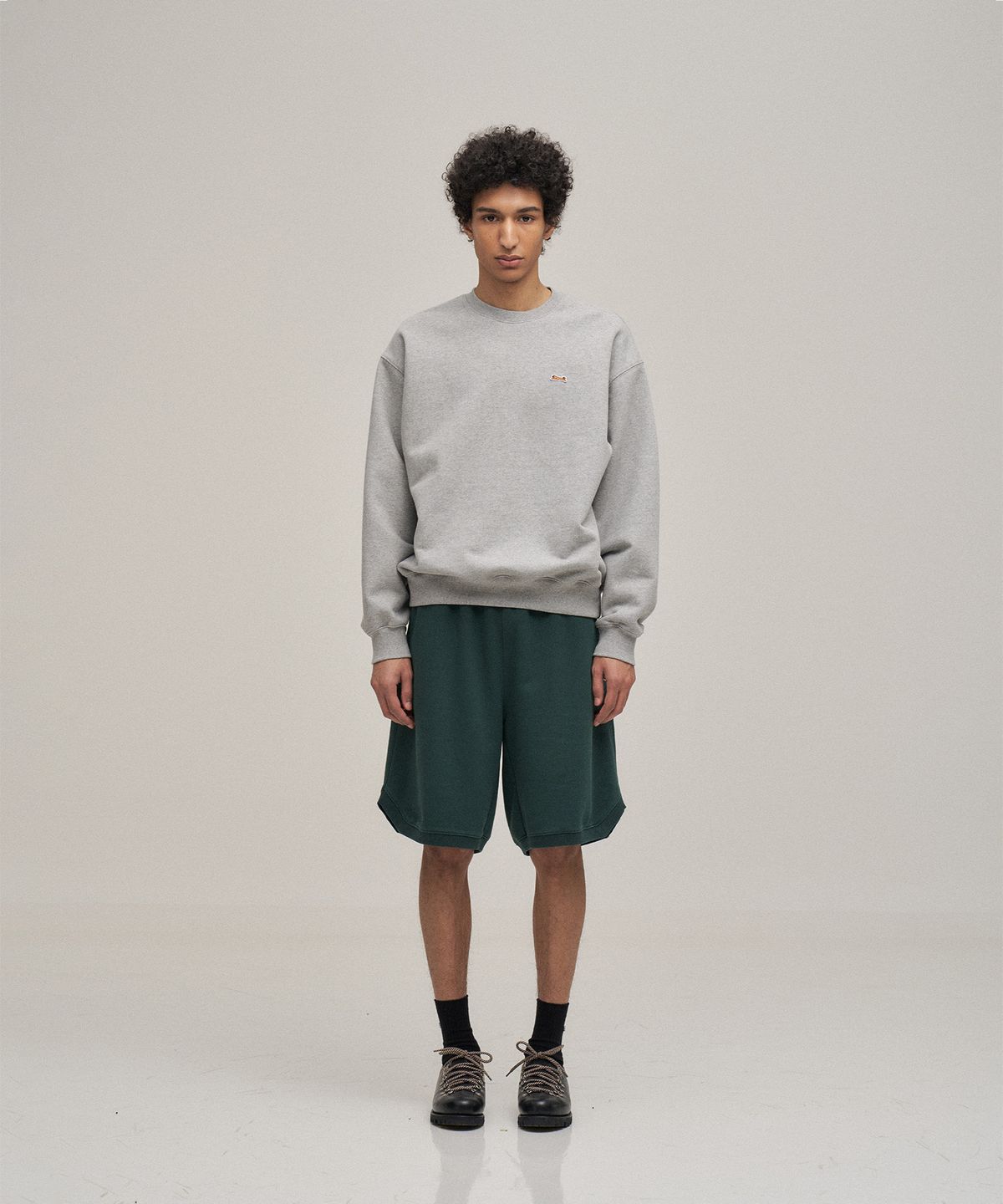 르티그레(LE TIGRE) Classic Applique sweatshirt (Heather Gray)