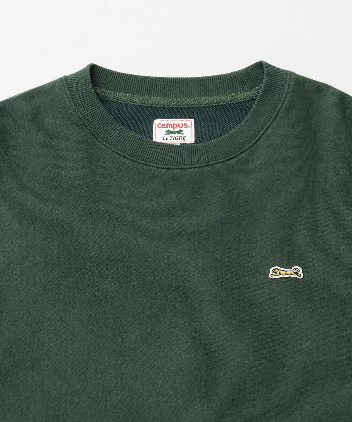 르티그레(LE TIGRE) Classic Applique sweatshirt (Forest Green)