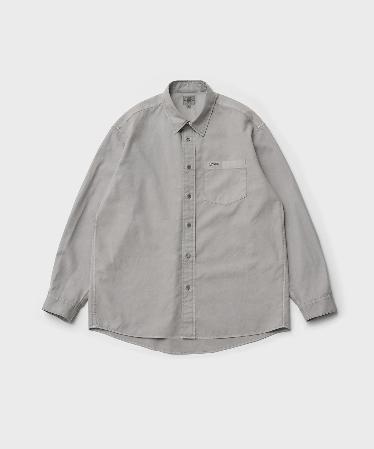 르티그레(LE TIGRE) Oxford Overdyed Shirt (Dusty Gray)