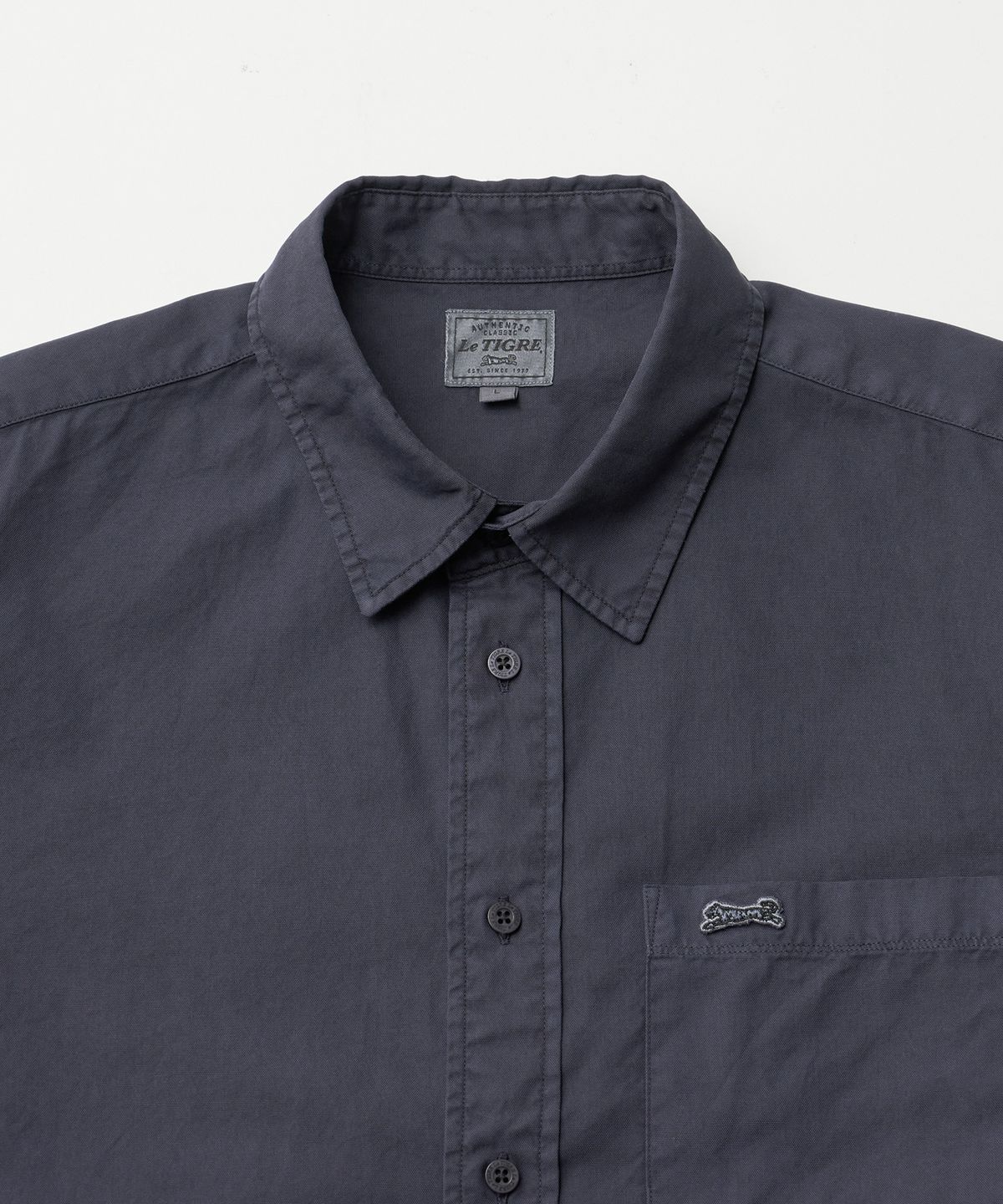 르티그레(LE TIGRE) Oxford Overdyed Shirt (Indigo)