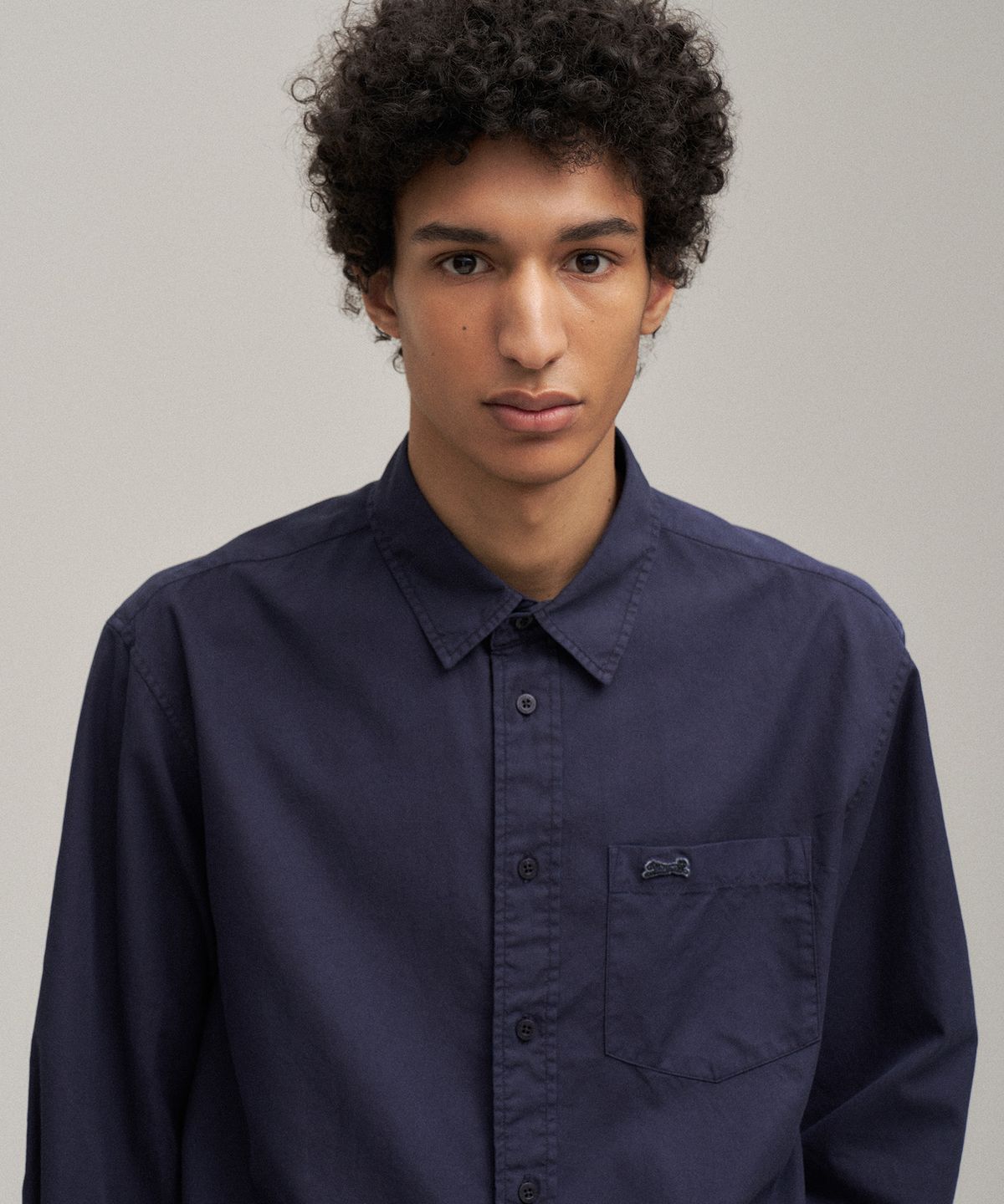 르티그레(LE TIGRE) Oxford Overdyed Shirt (Indigo)