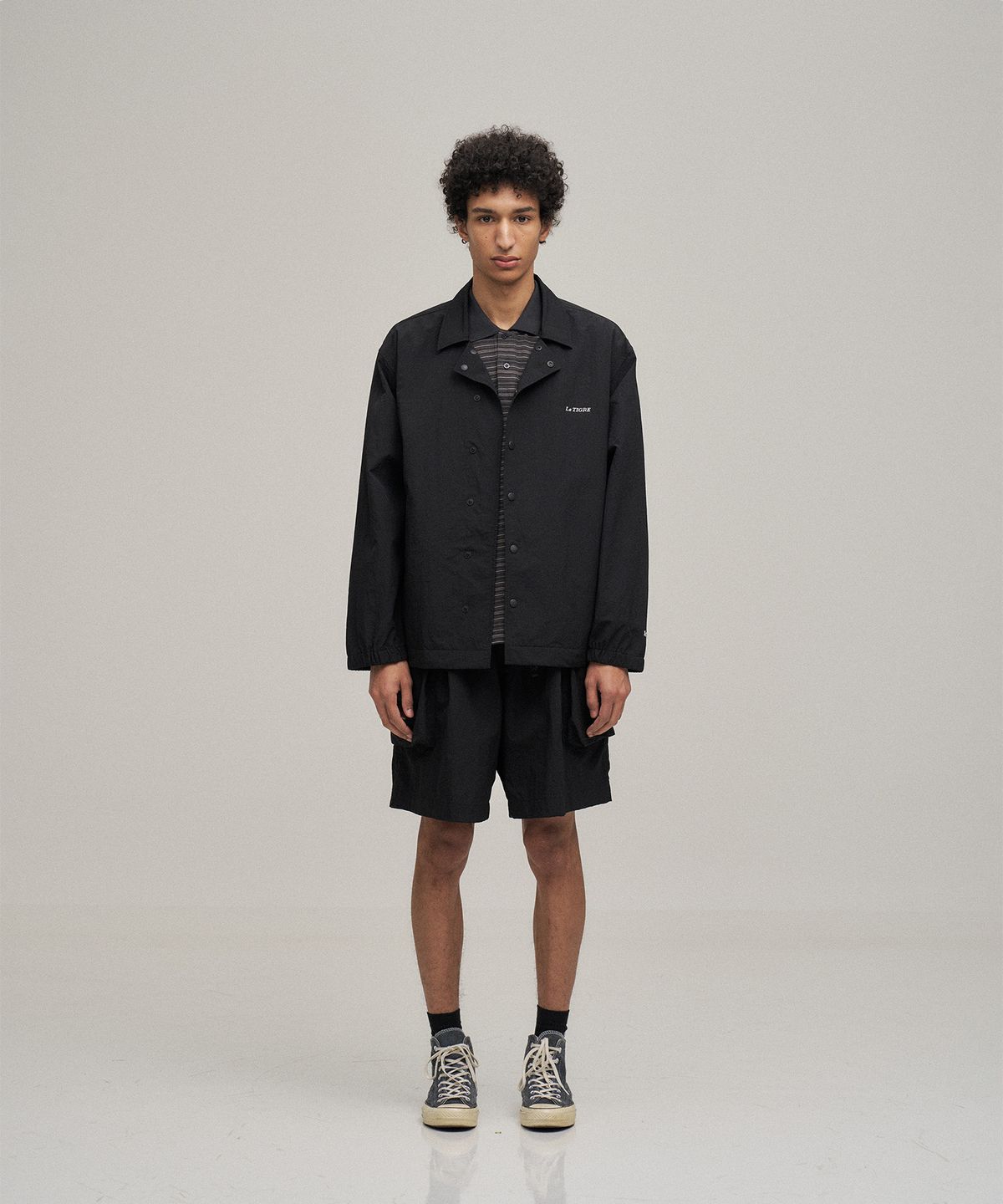 르티그레(LE TIGRE) Modern Coach jacket (Black)